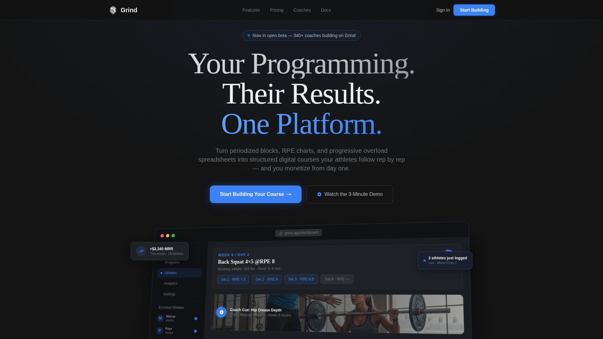 Fitness Digital Presence Professional Website Template