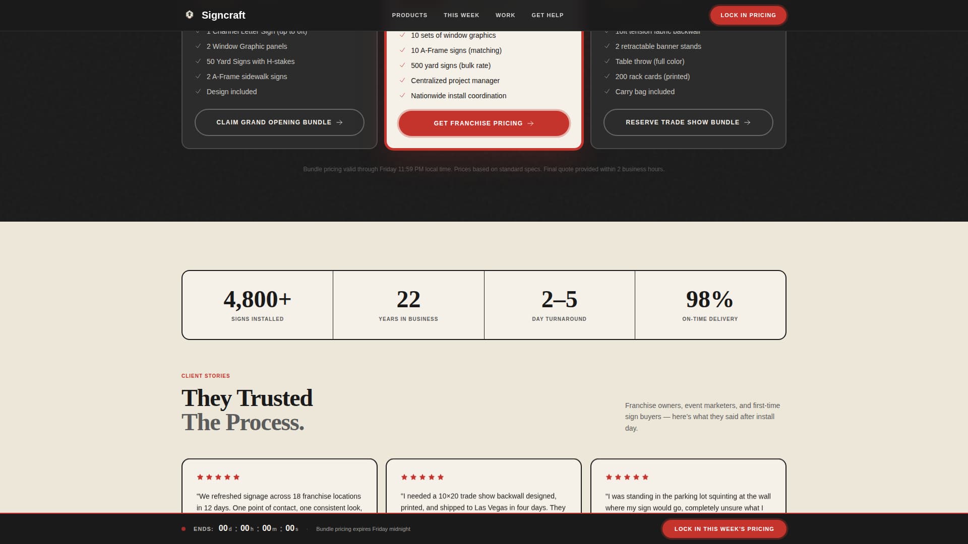 Local Brick & Mortar Business Booking Website Template