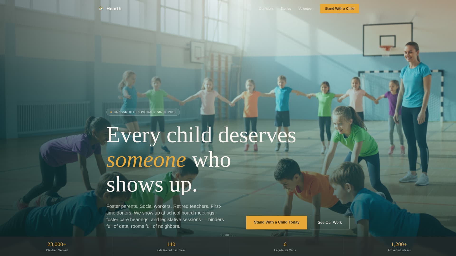 Hearth - Powerful Childwelfare Landing Page Template