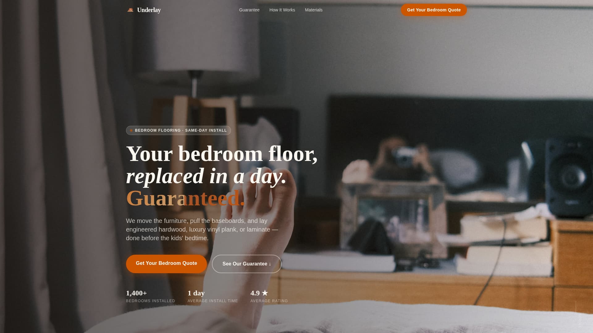 Bedroom Renovation Professional Website Template