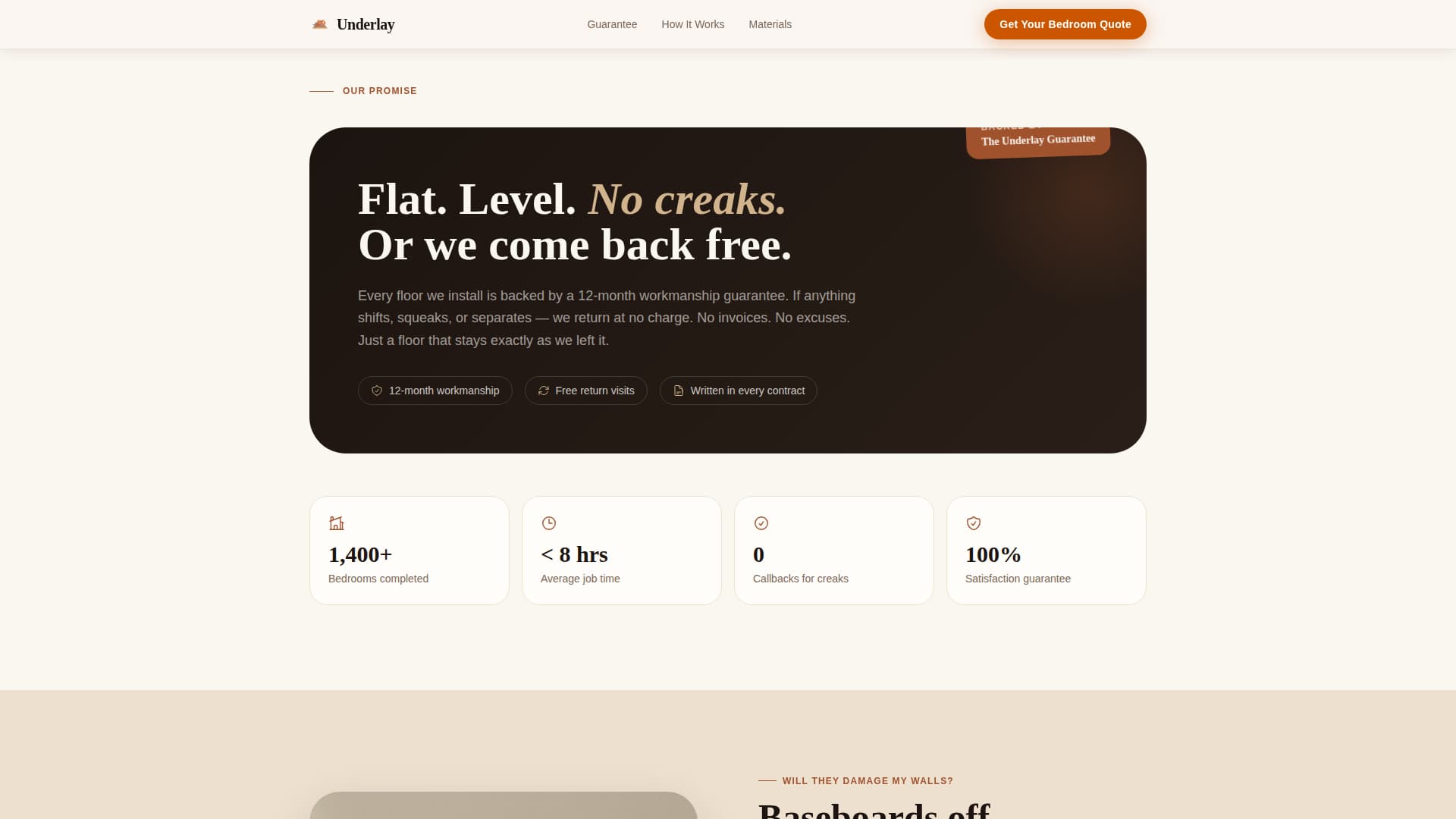 Bedroom Renovation Professional Website Template