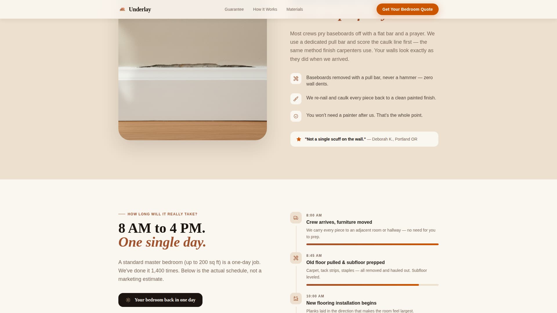 Bedroom Renovation Professional Website Template