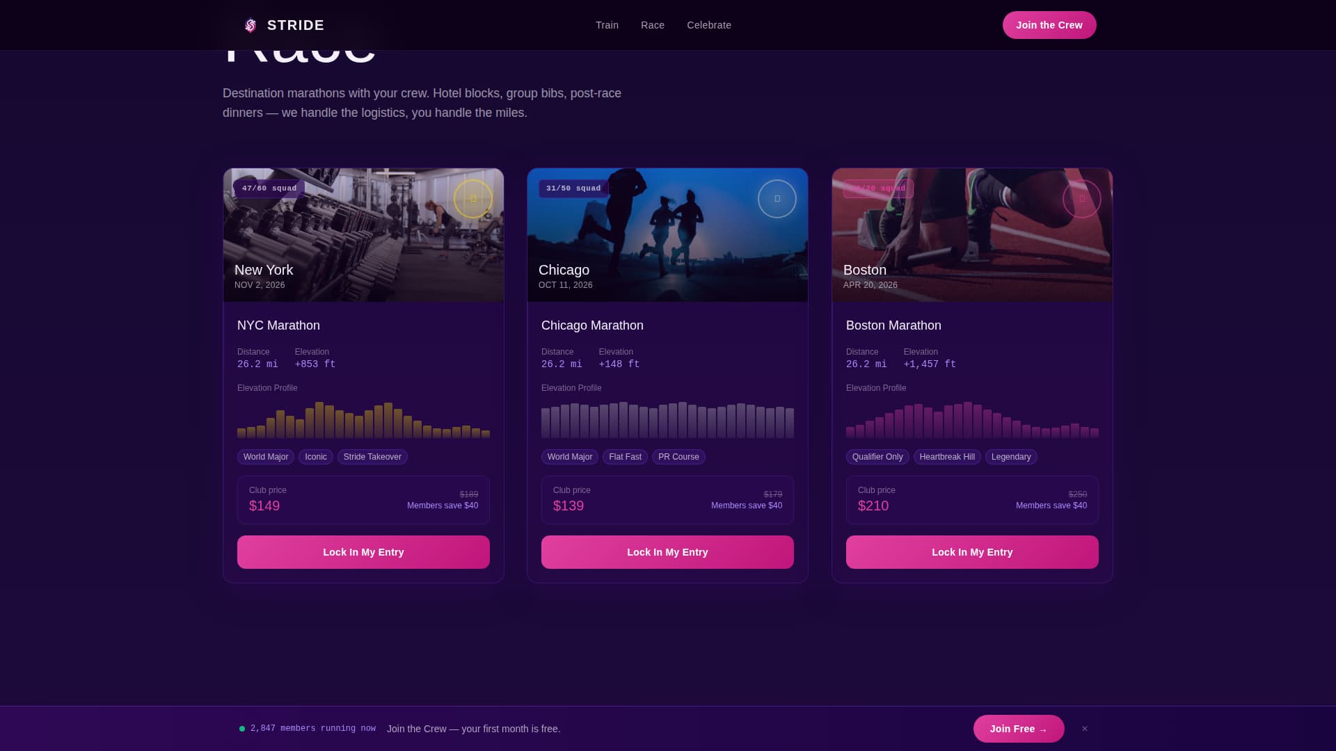 Marathon Running Specialist Reviews Website Template
