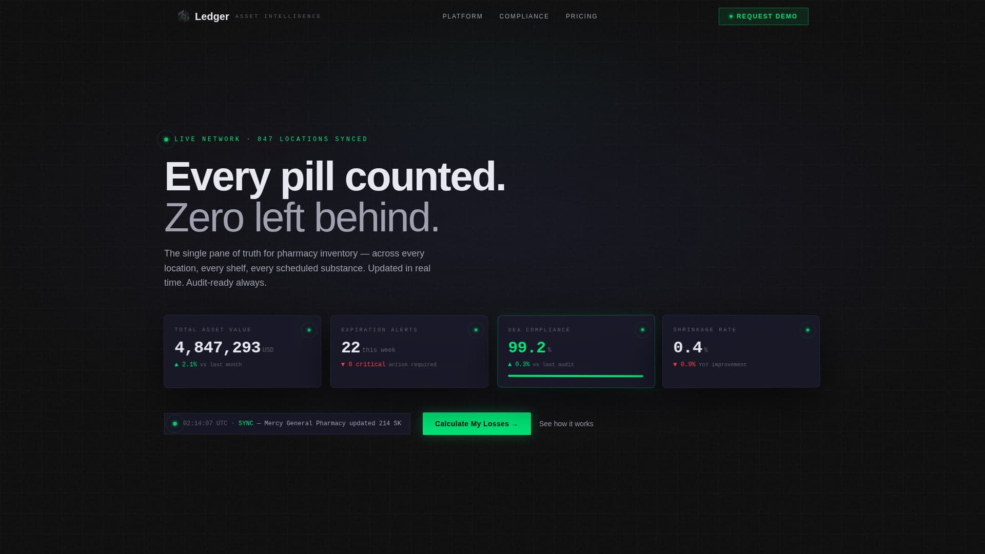 Pharmacy Software Cost Calculator Website Template