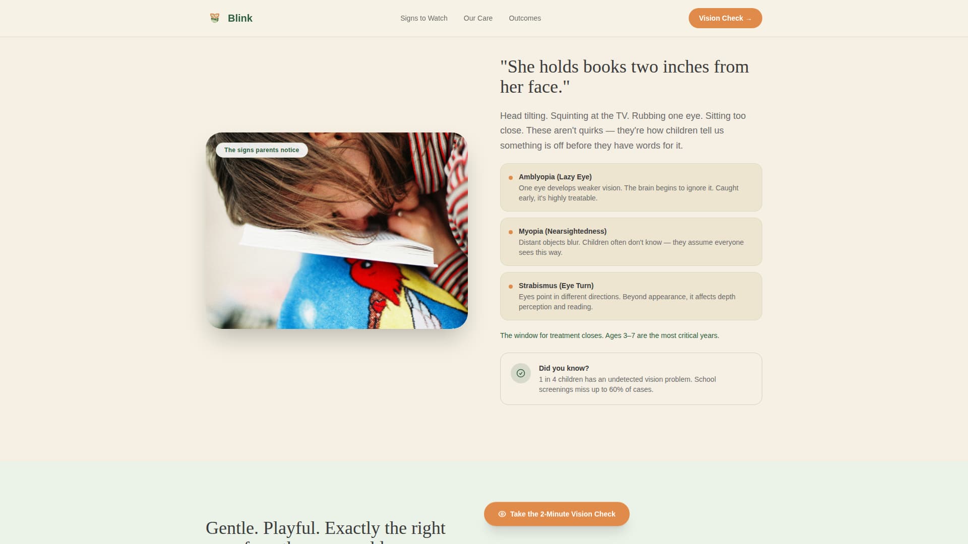 Eye Care & Optometry Booking Website Template
