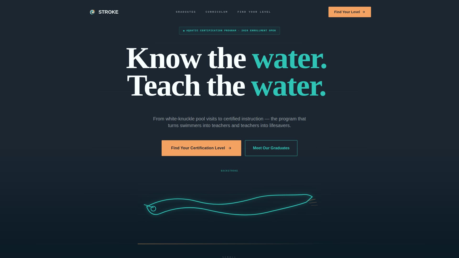 Swimming Fitness Professional Website Template