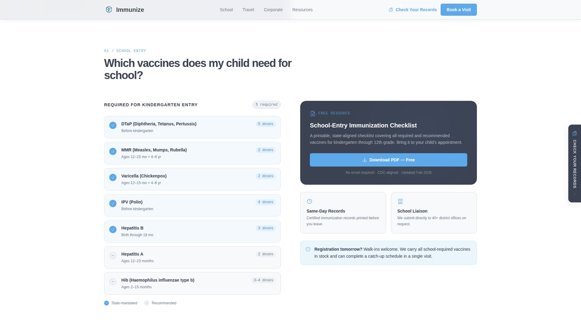 Public Health Department FAQ Website Template