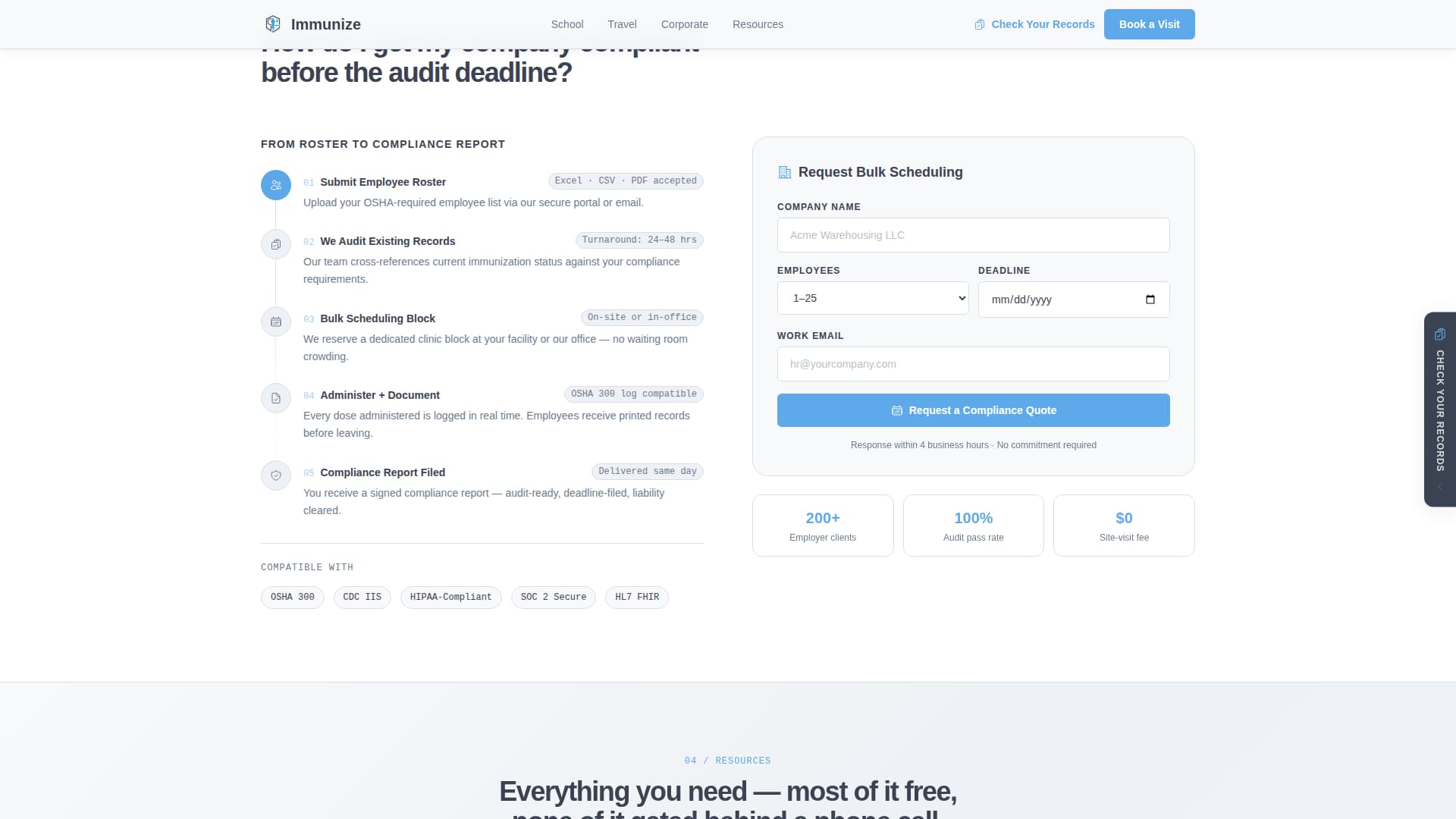 Public Health Department FAQ Website Template