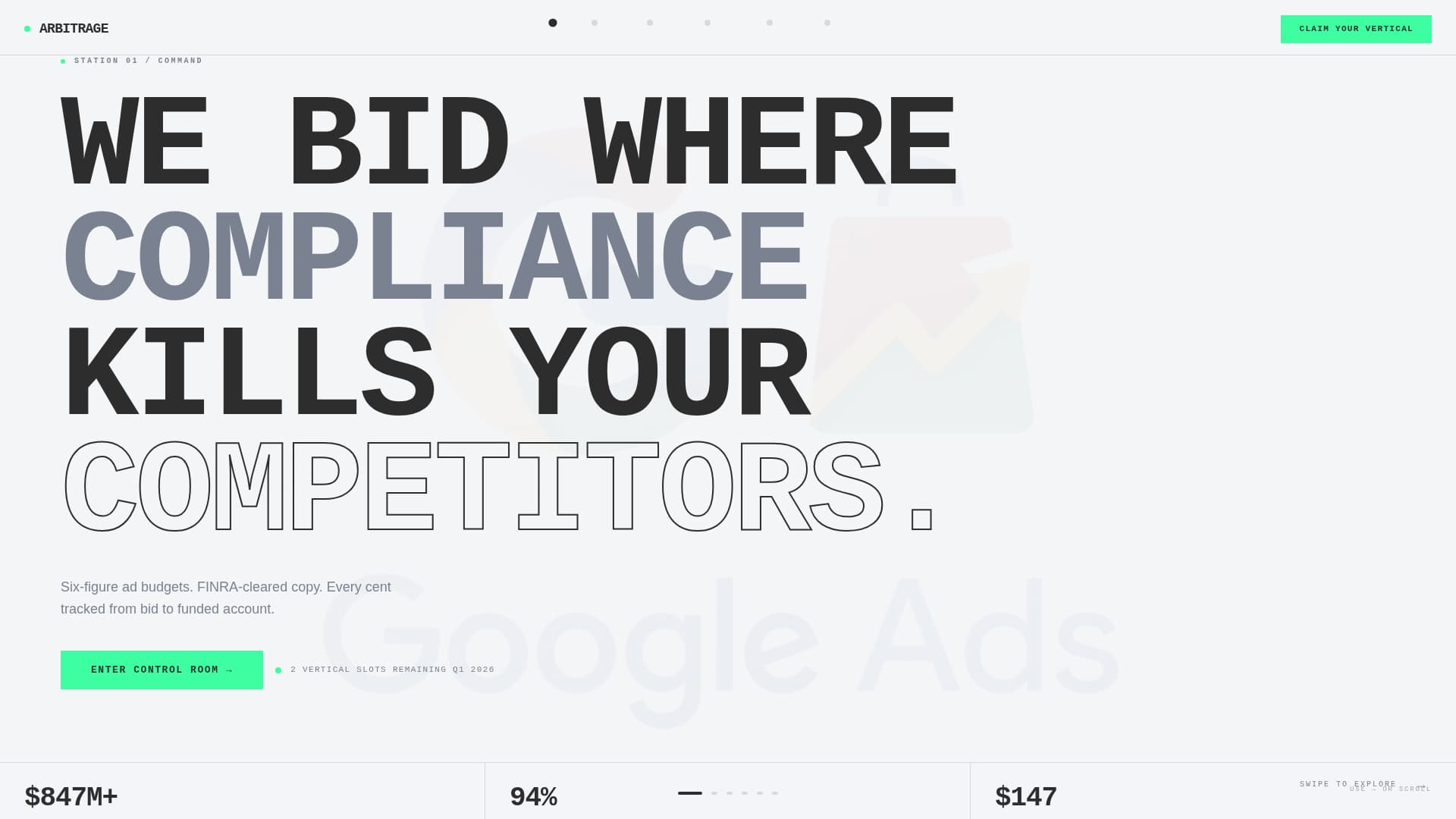 Financial Services Marketing & Agency Pre-Launch Website Template