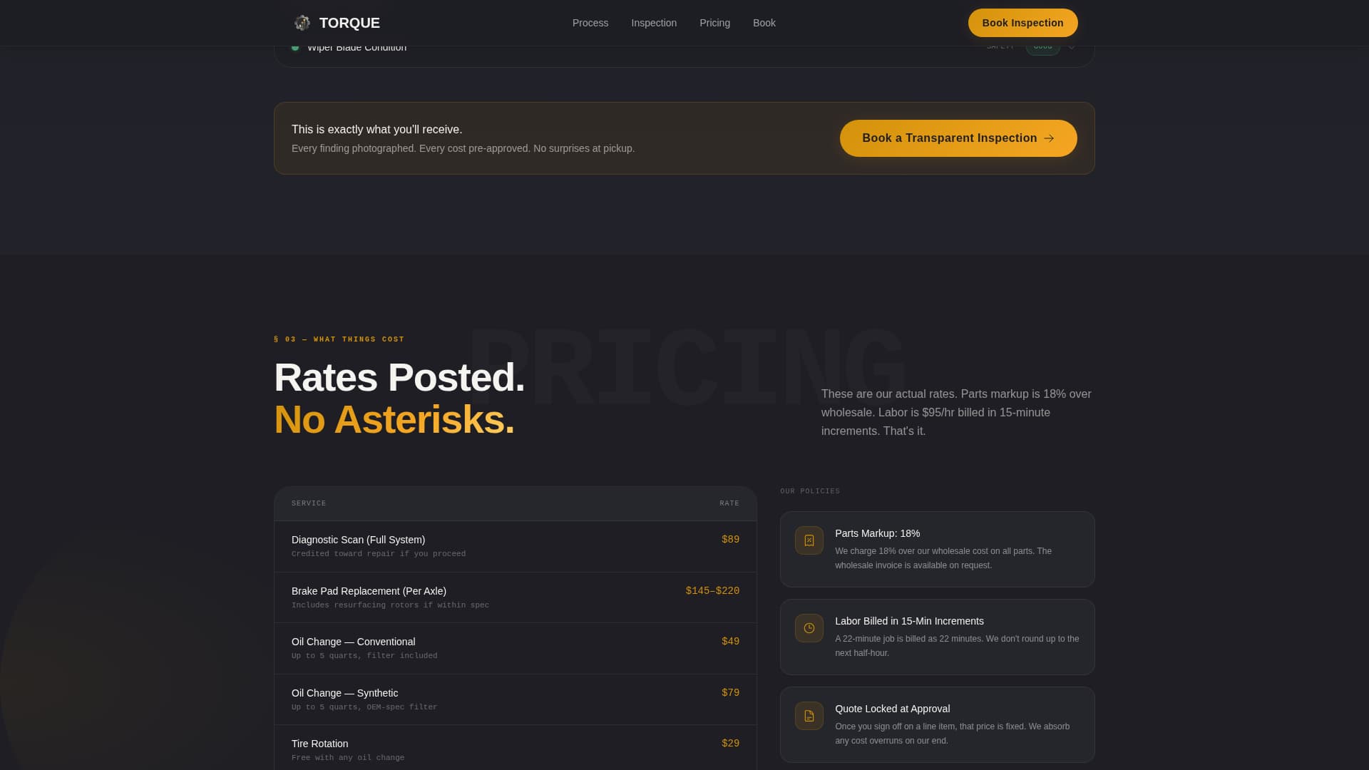 Mechanic Booking Website Template