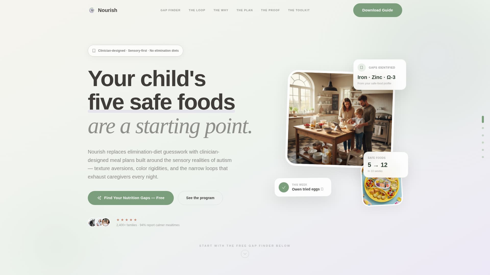 Autism Spectrum Care Cost Calculator Website Template