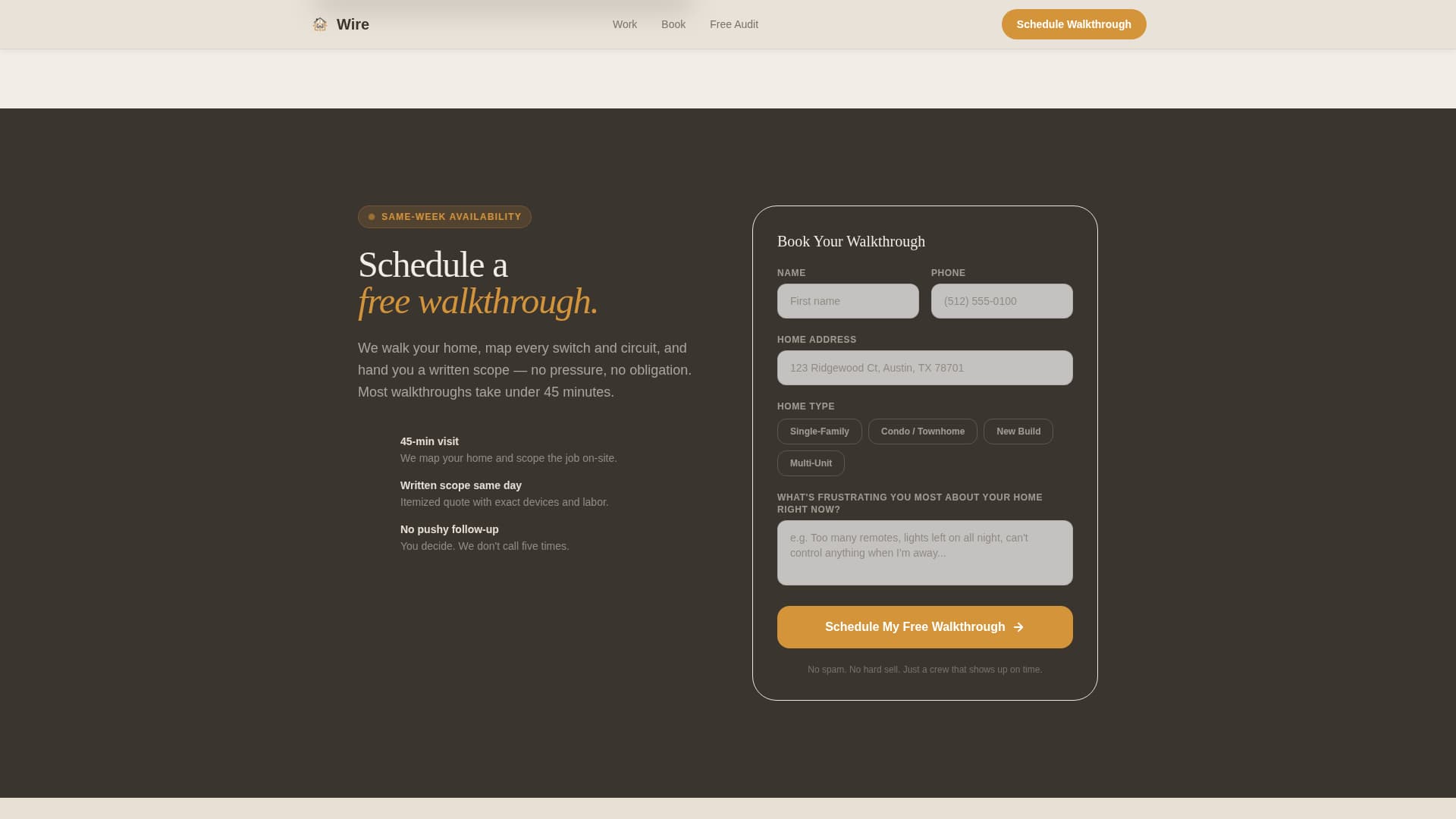 Smart Home & Automation Booking Website Template