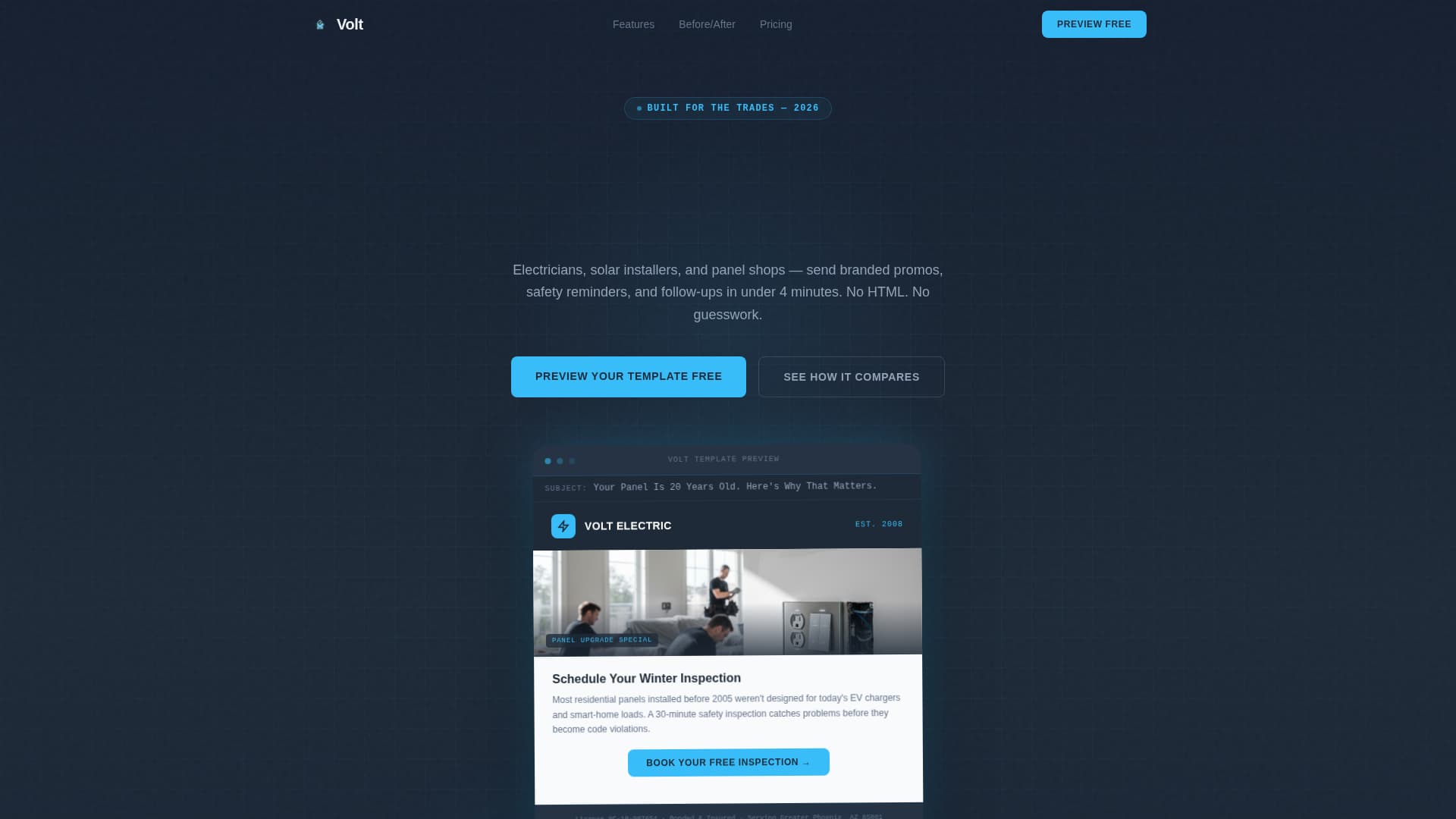 Electrical Digital Presence Reviews Website Template