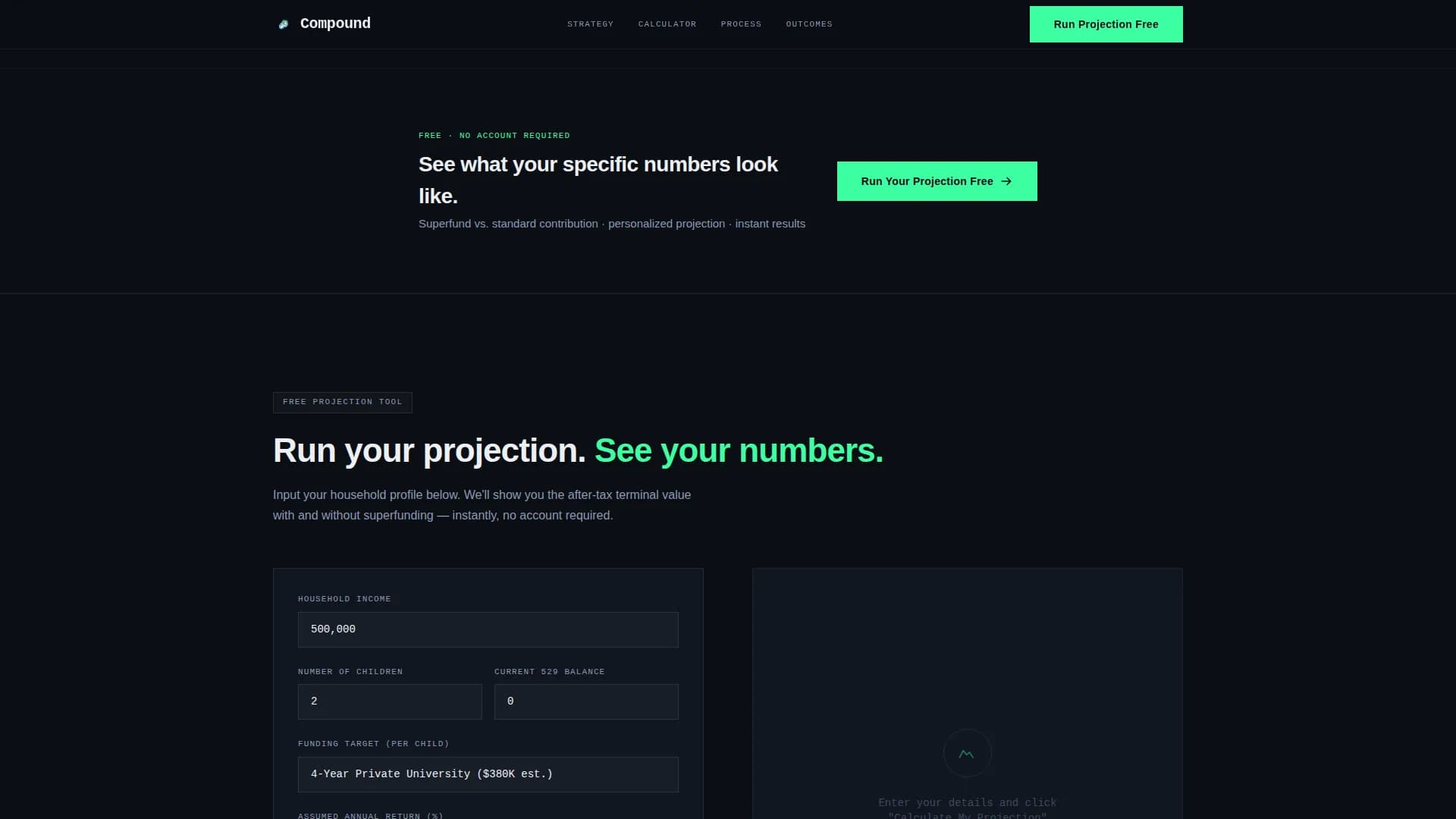 Nexus — Premium 529 Advisory Landing Page Template