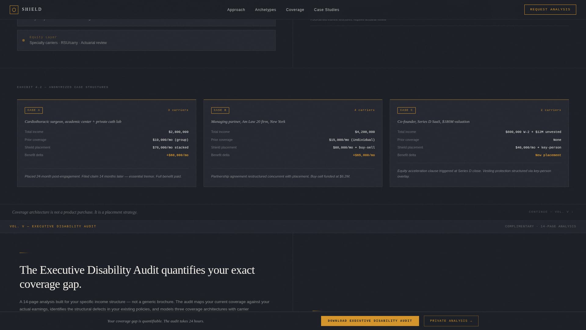 Shield - Precision Disability Landing Page Template