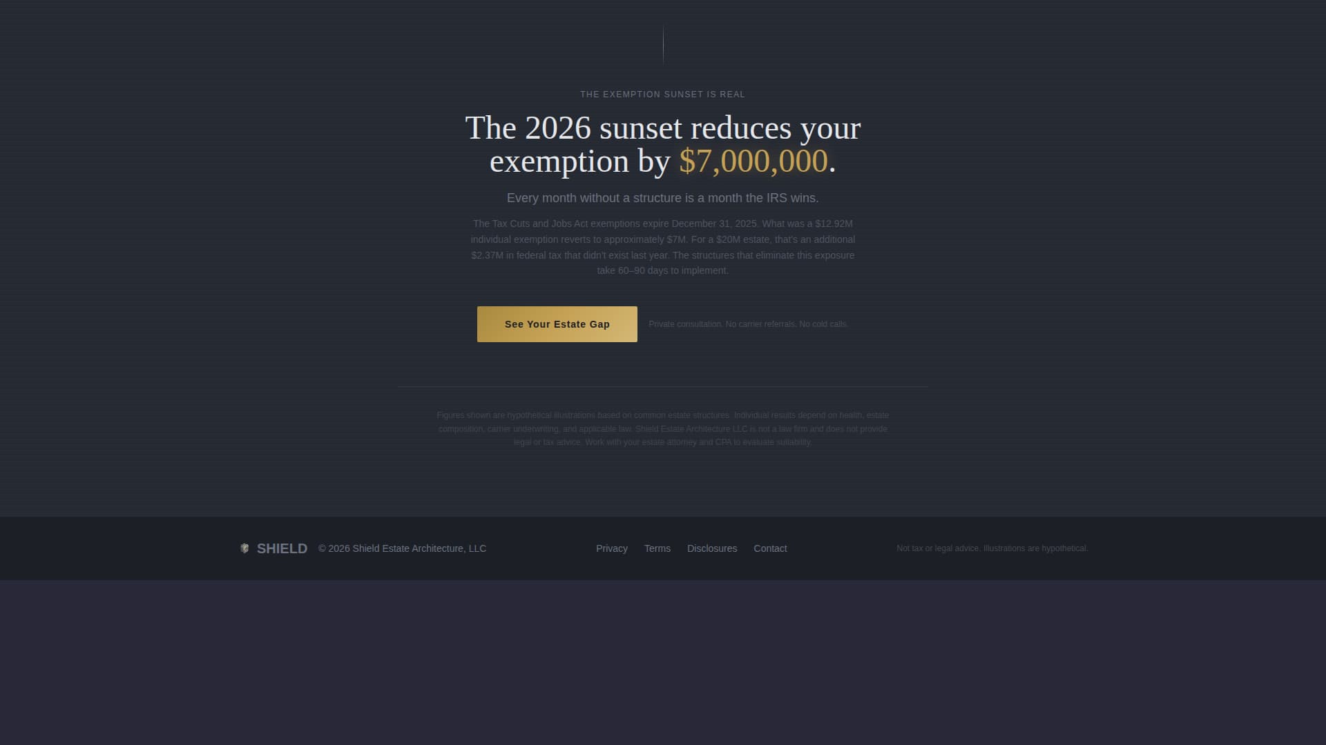Shield - Powerful Estateplanning Landing Page Template