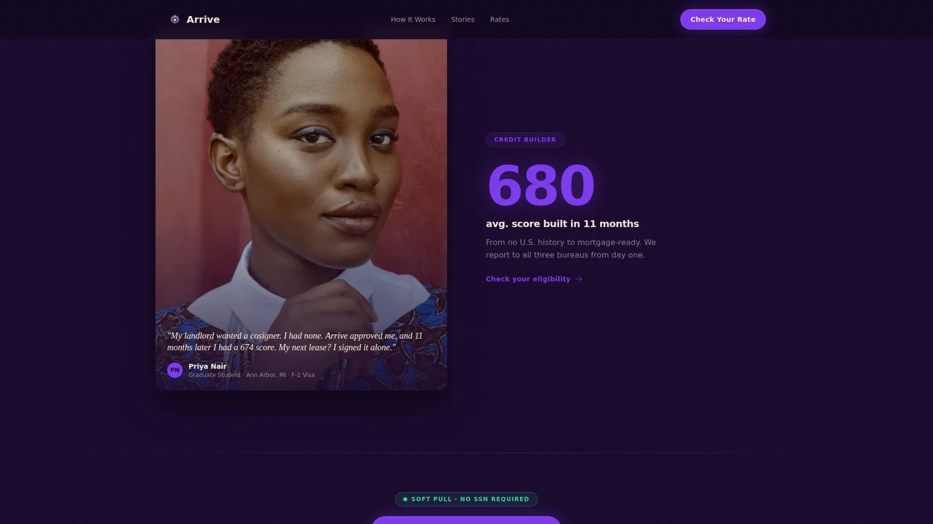 Establish — Credit Immigration Finance Landing Page Template