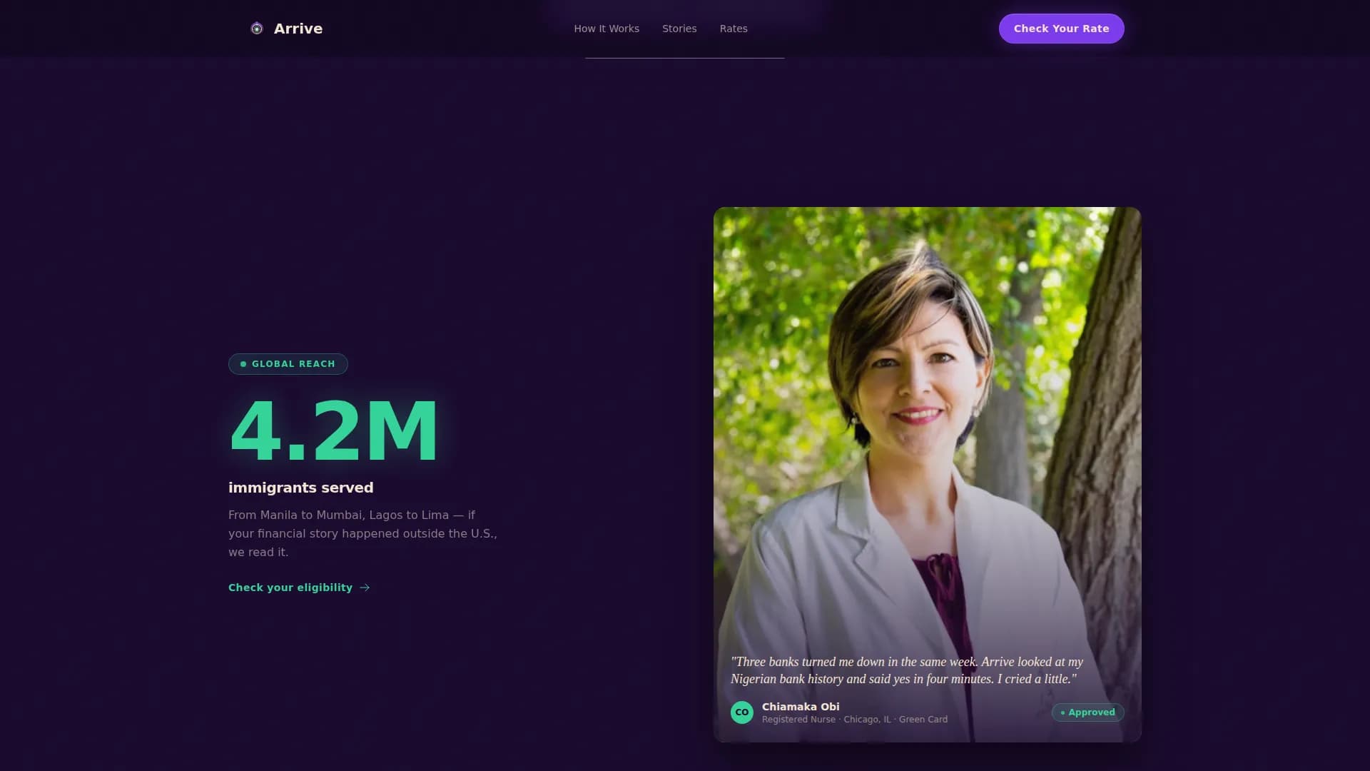 Establish — Credit Immigration Finance Landing Page Template