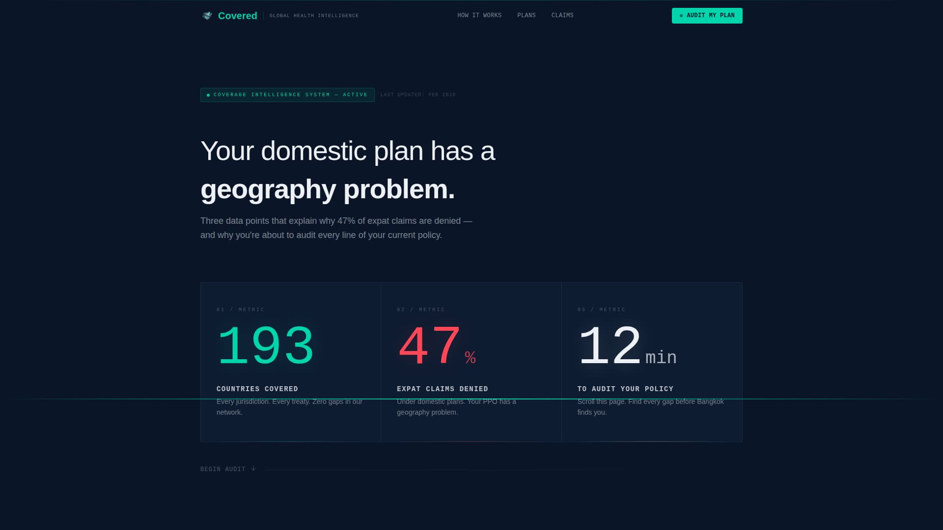 International Expat Insurance Professional Website Template
