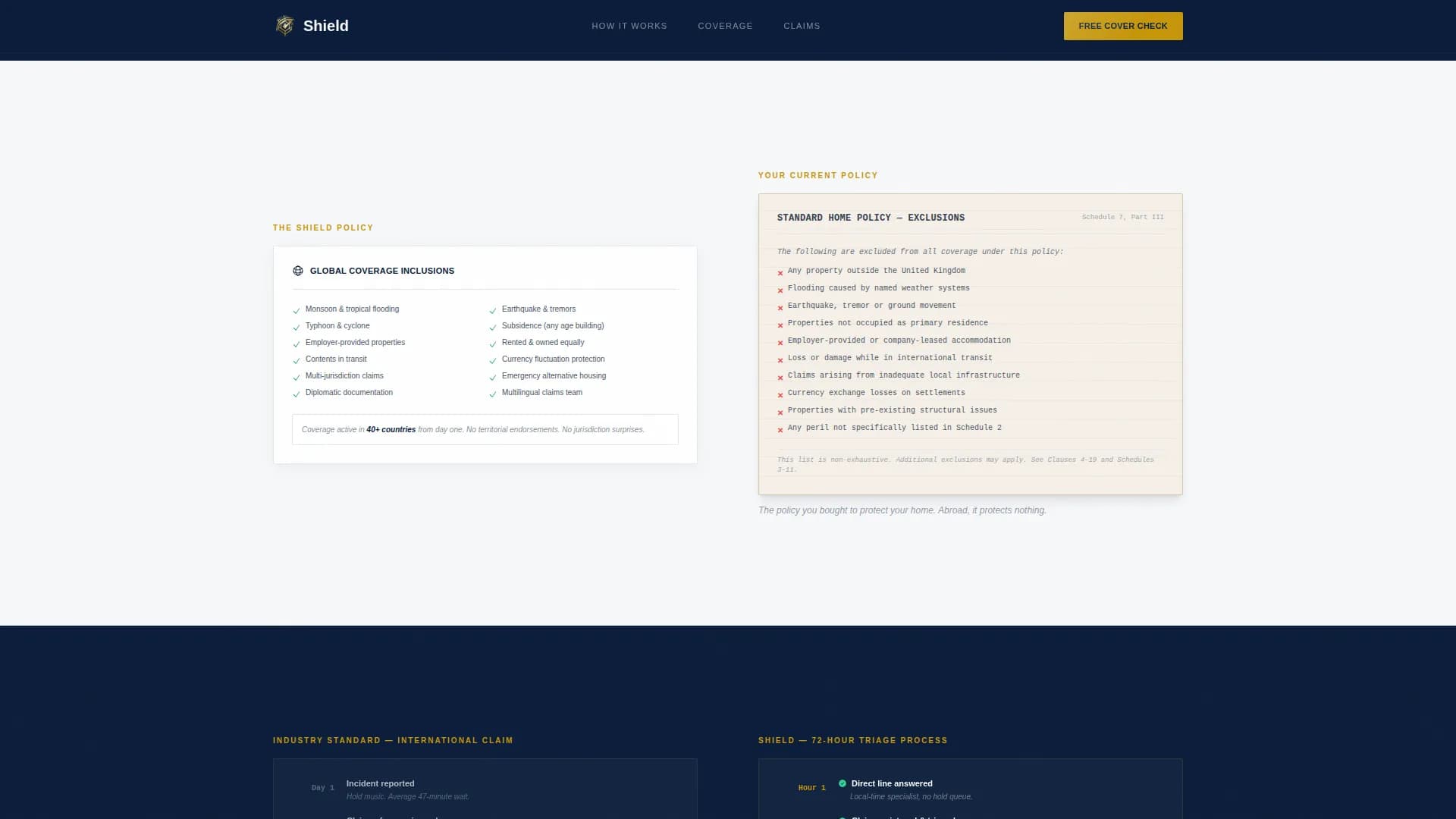 Cover — Expat Home Insurance Landing Page Template