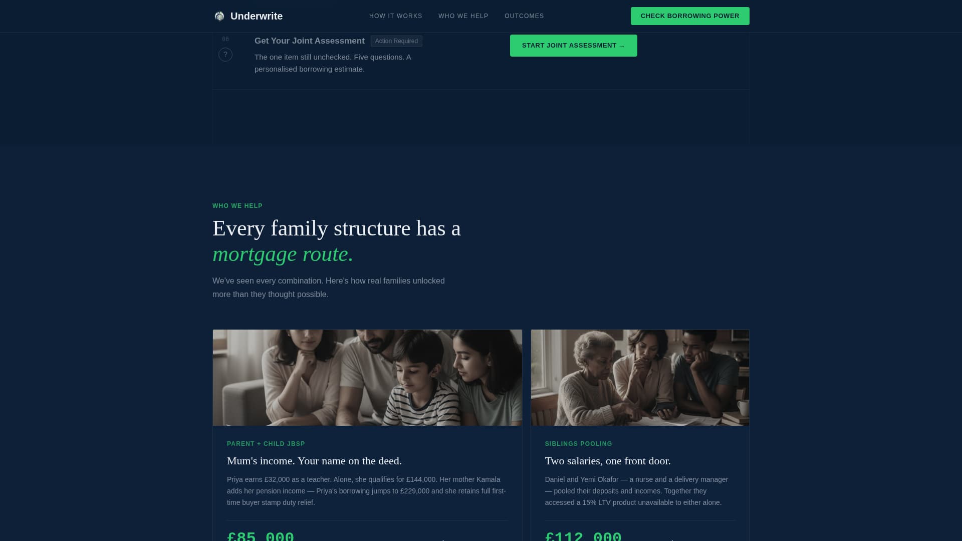 Underwrite - Authoritative Familymortgage Landing Page Template