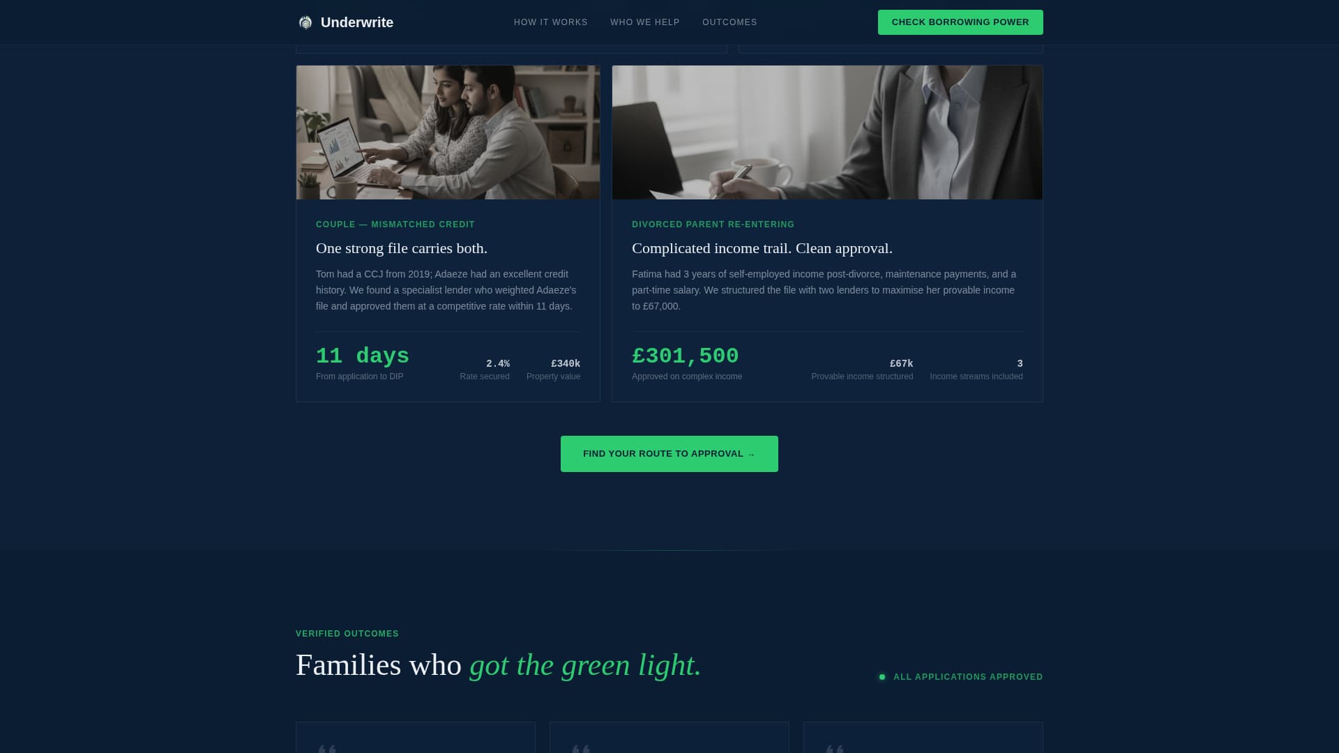 Underwrite - Authoritative Familymortgage Landing Page Template