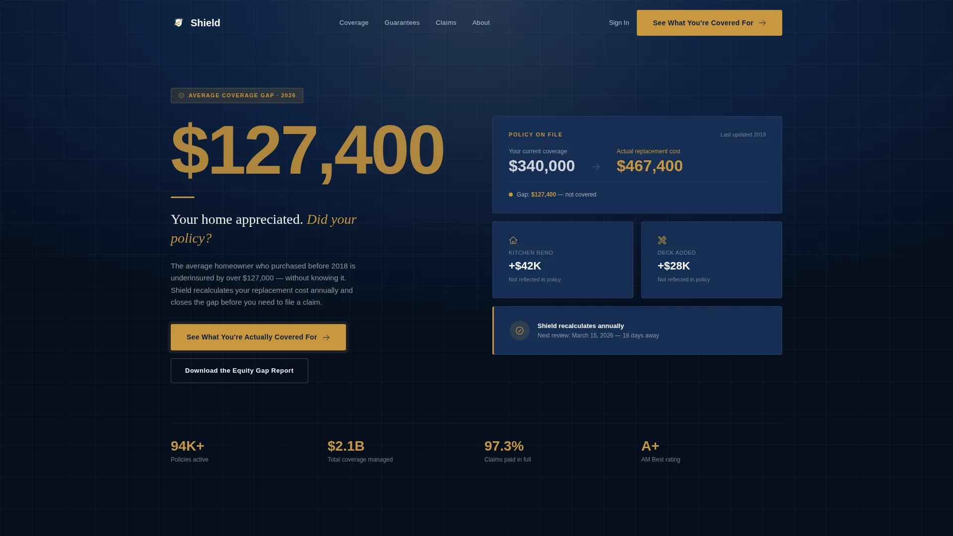 Fortify — Comprehensive Home Insurance Landing Page Template