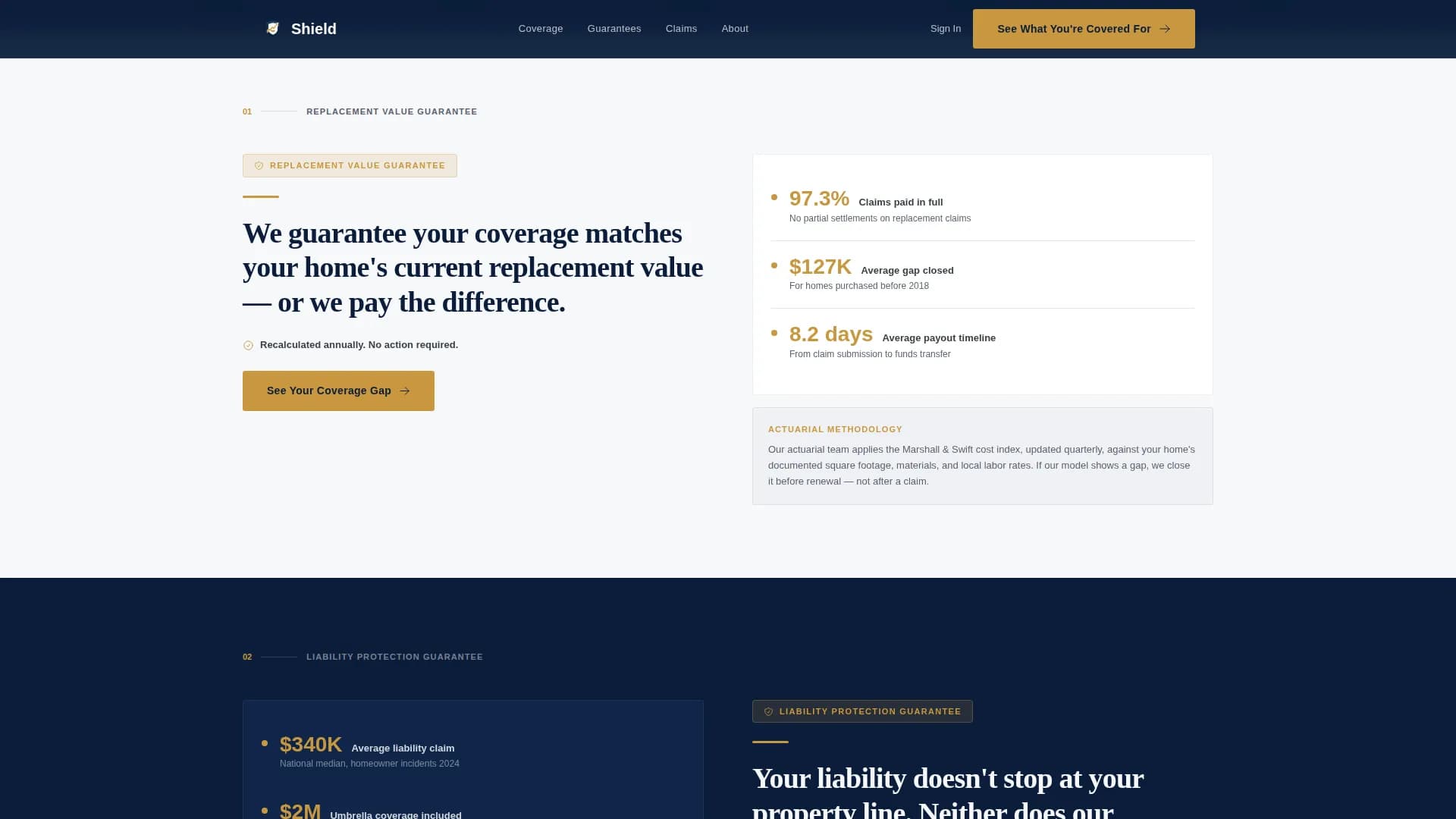 Fortify — Comprehensive Home Insurance Landing Page Template