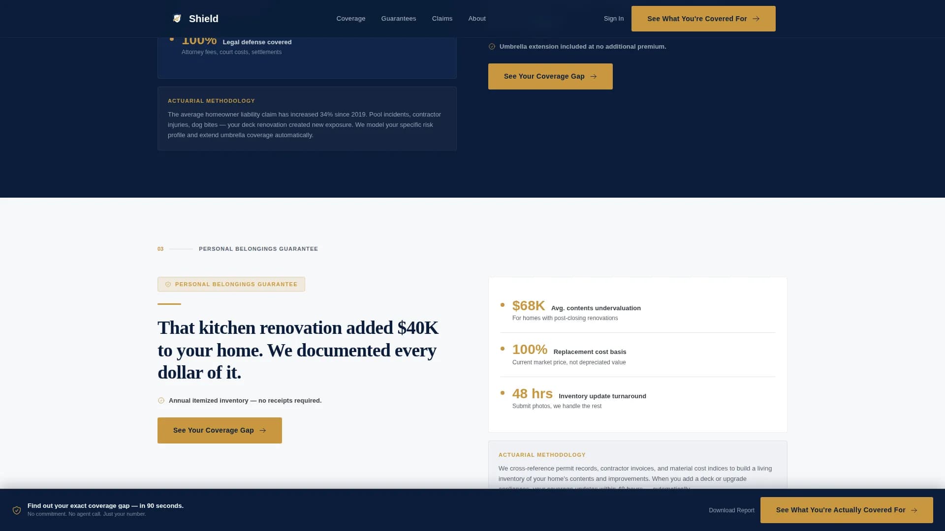 Fortify — Comprehensive Home Insurance Landing Page Template