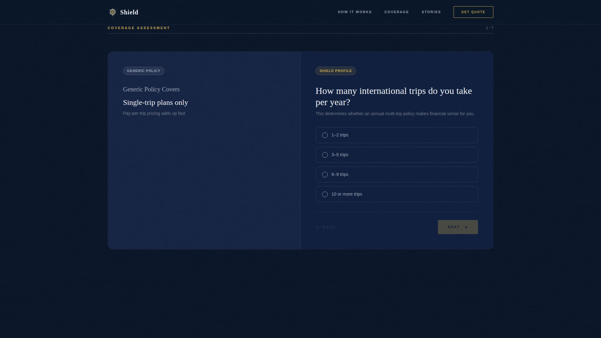 Shield - Premium Travelinsurance Landing Page Template