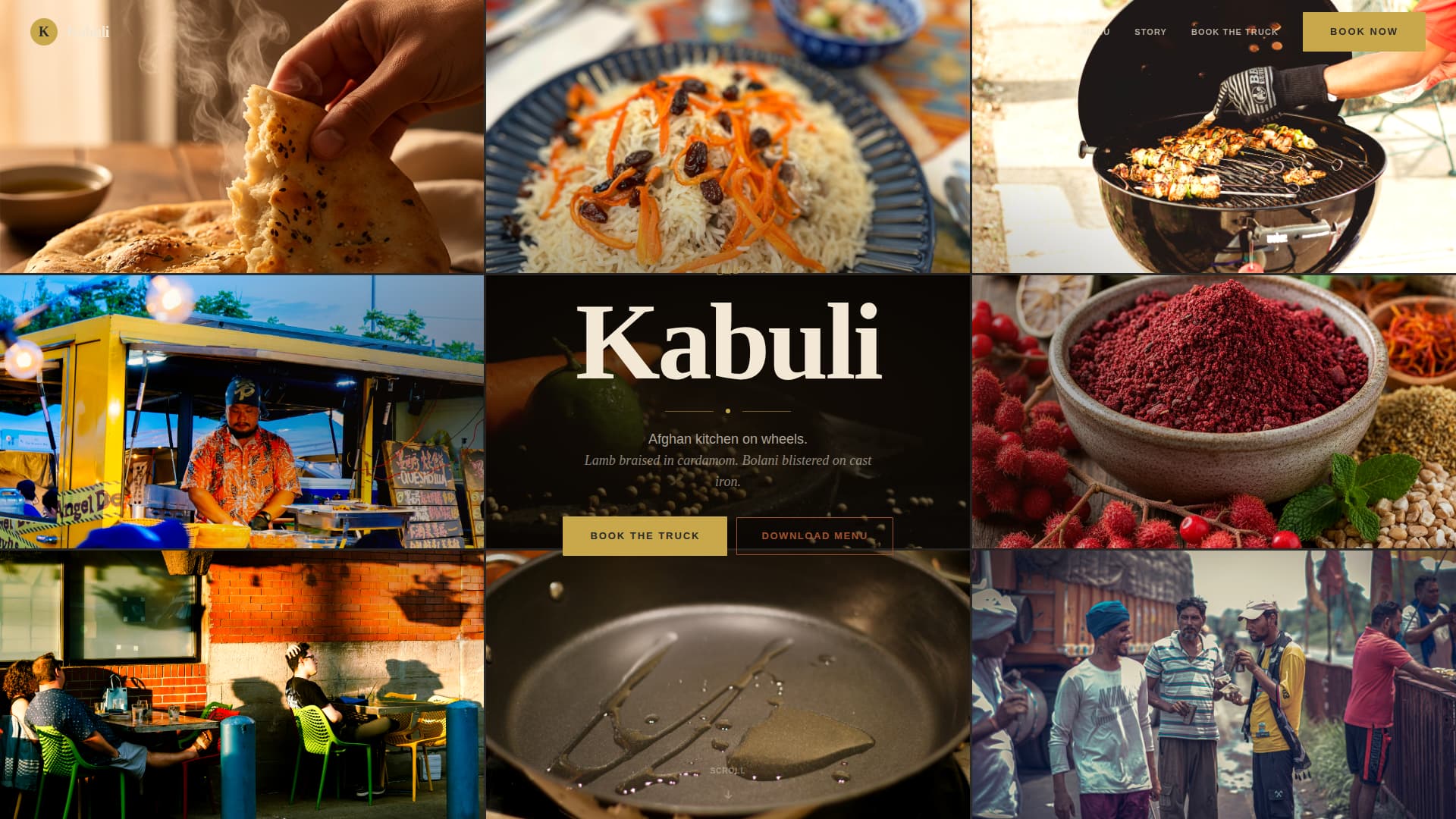 Kabuli - Authentic Afghancuisine Landing Page Template