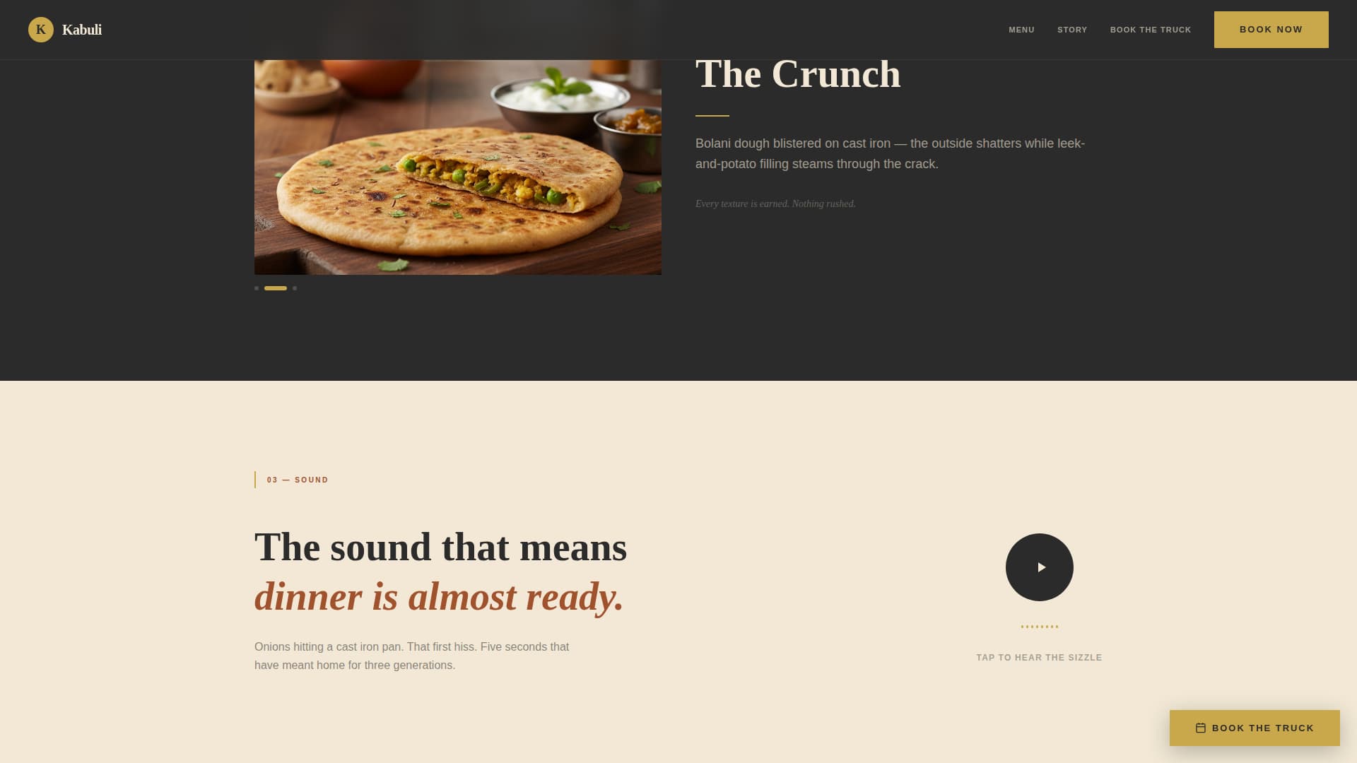 Kabuli - Authentic Afghancuisine Landing Page Template