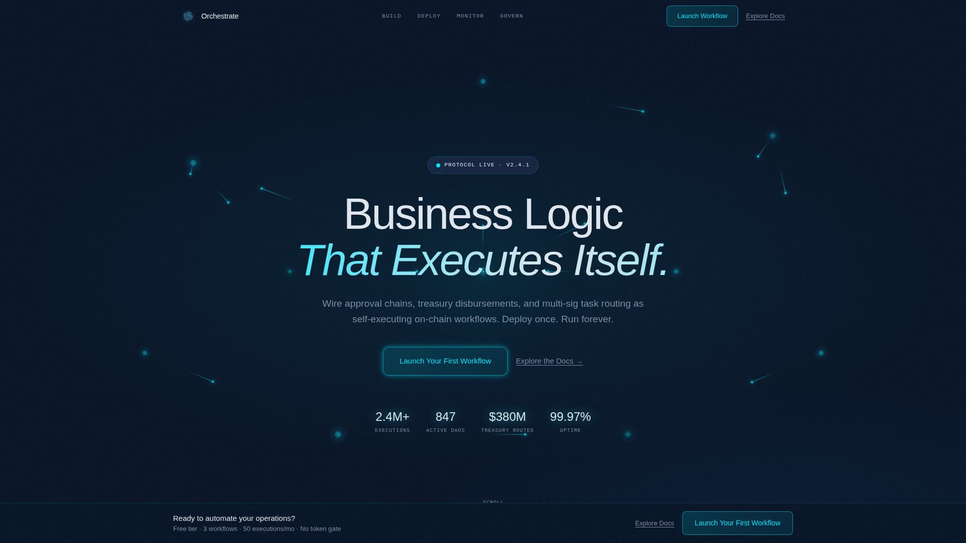 Decentralized Enterprise Software Professional Website Template