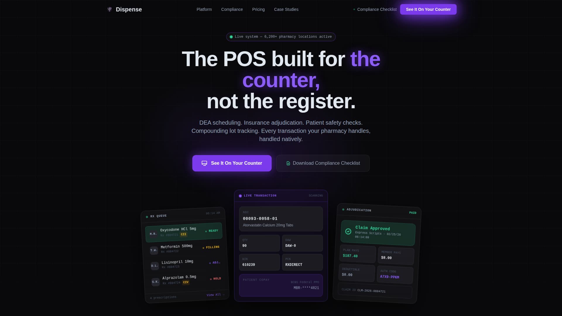 Dispense - Powerful Pharmaceutical Landing Page Template