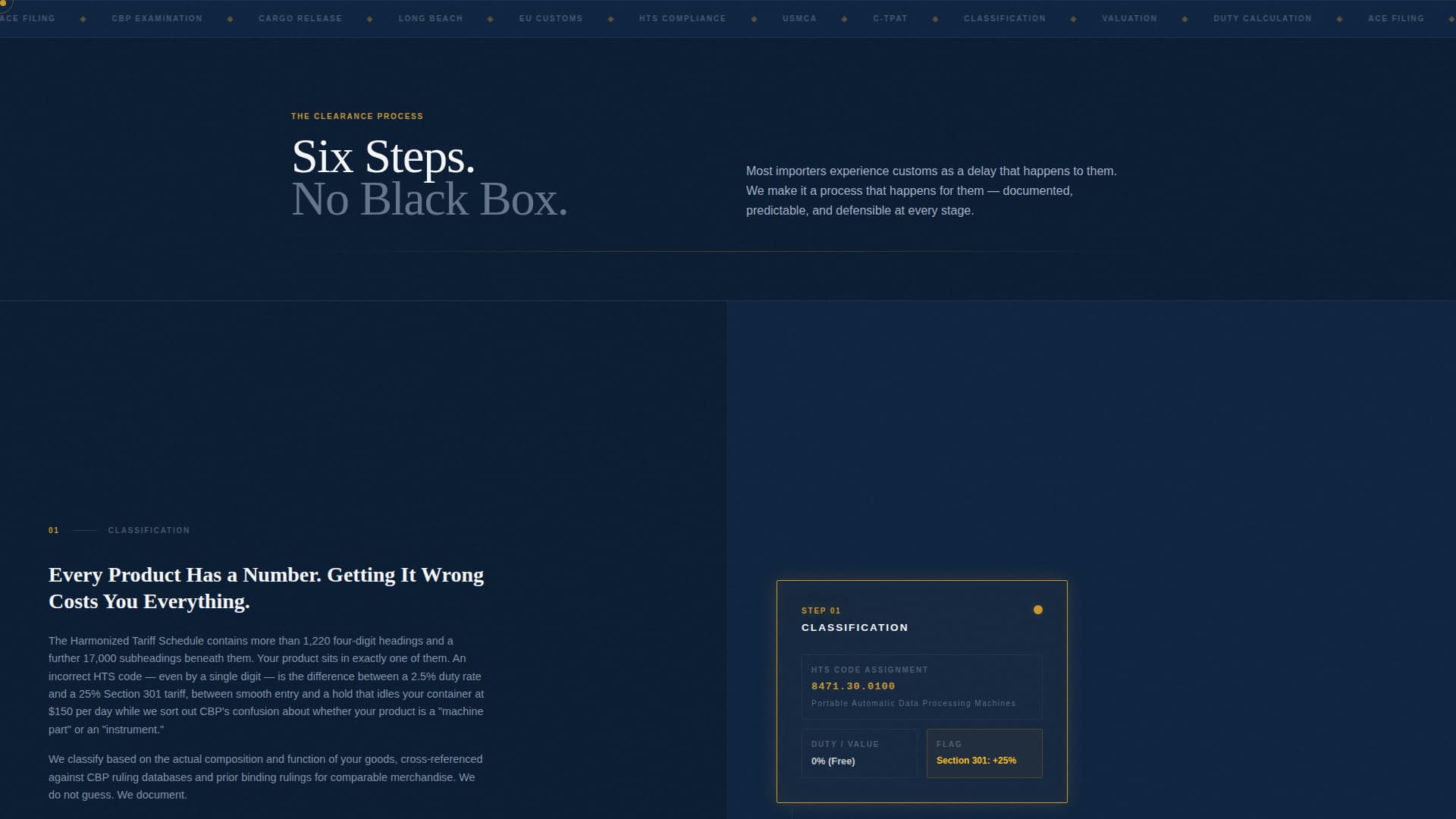 Customs Broker Reviews Website Template