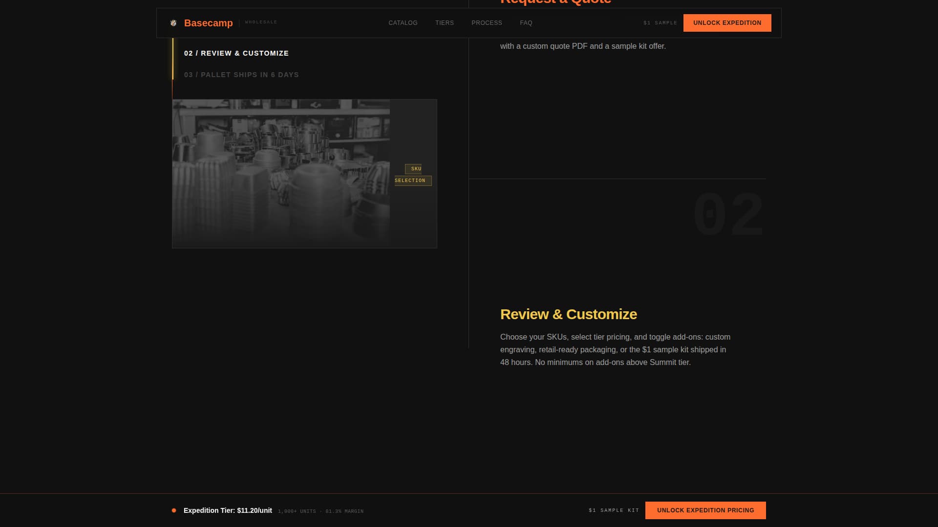 Camping Cookware & Gear Store Pricing Website Template