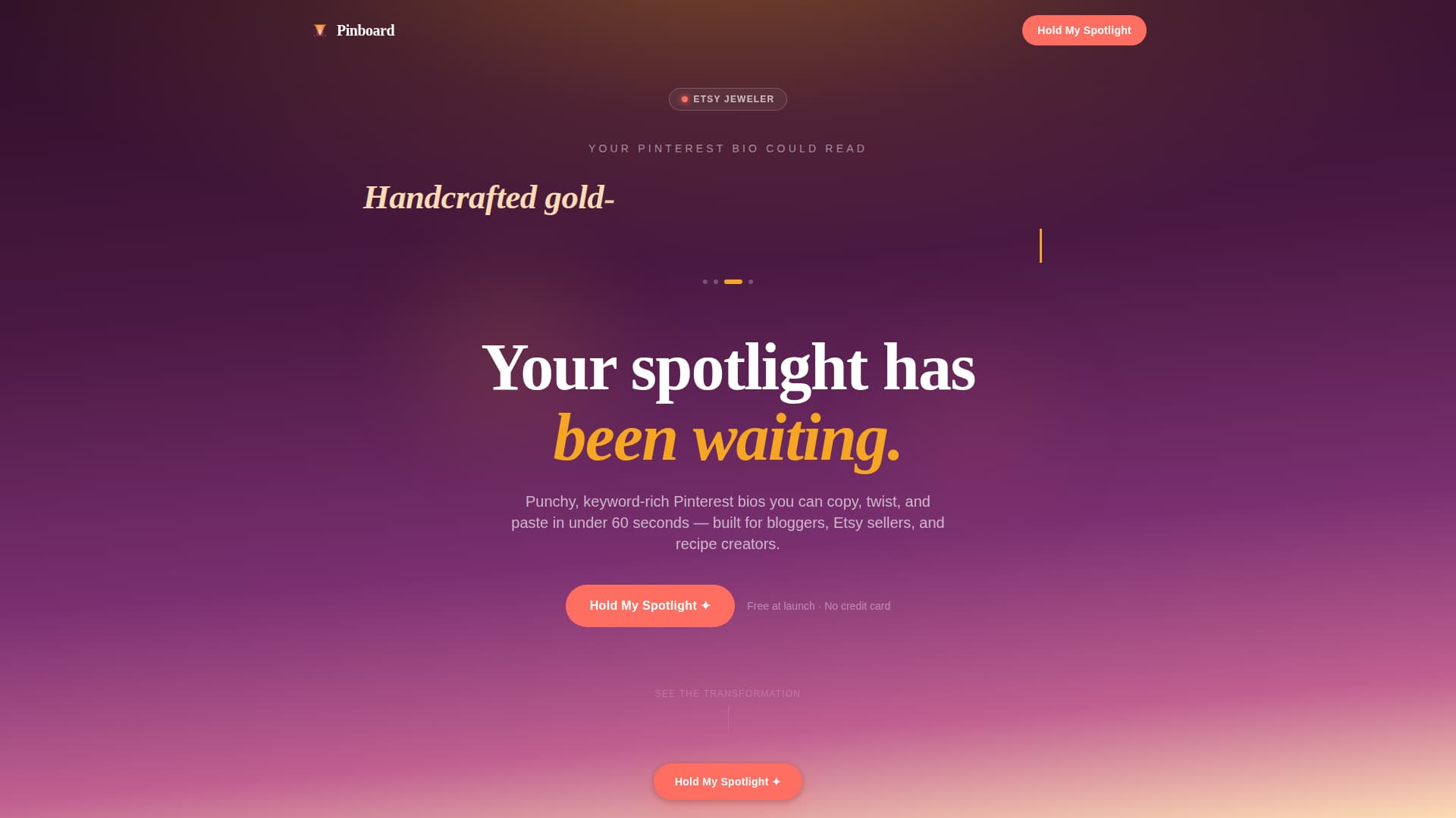 Pinboard - Magnetic Pinterest Landing Page Template