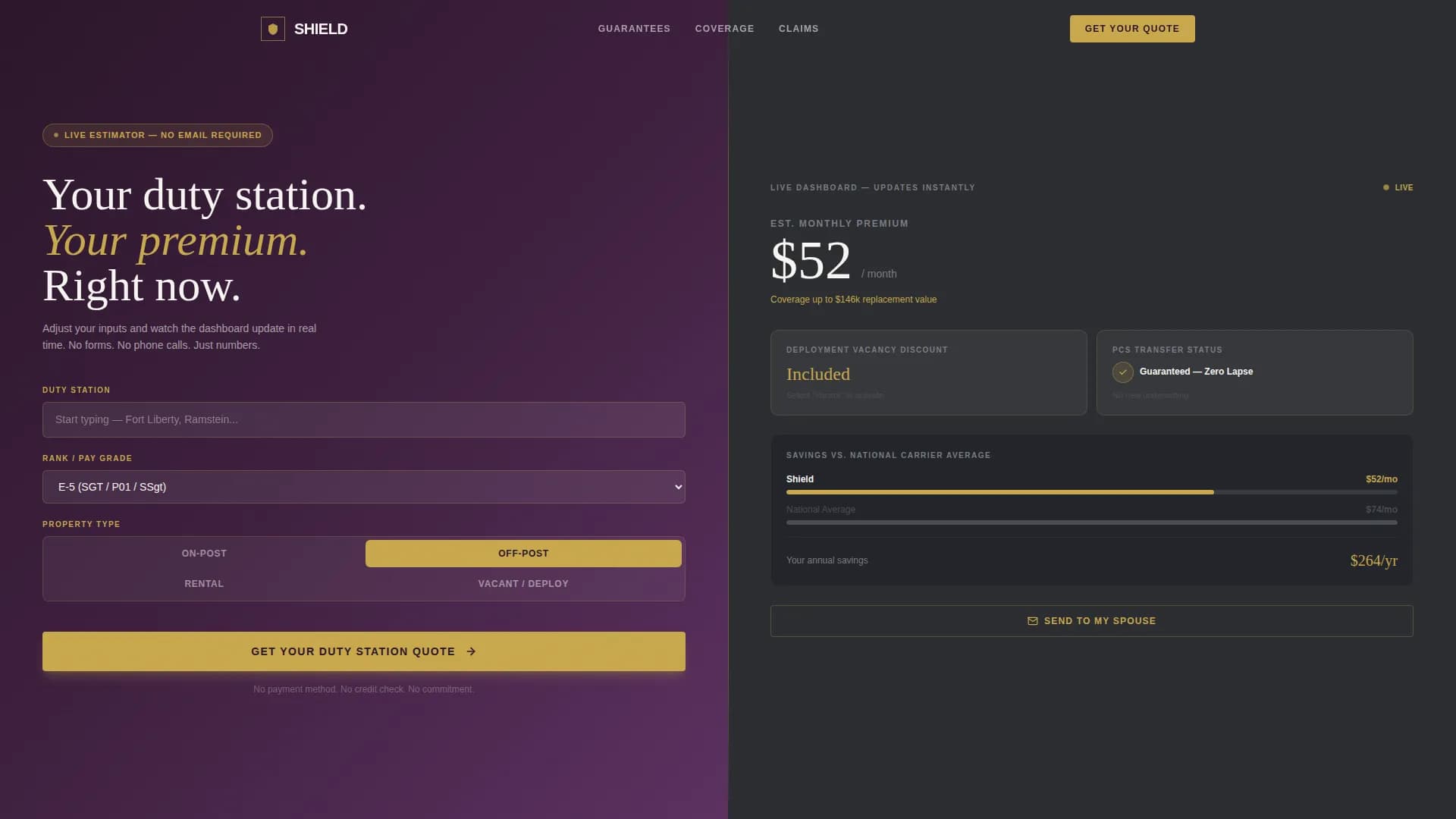 Anchor — Stationed Home Insurance Landing Page Template