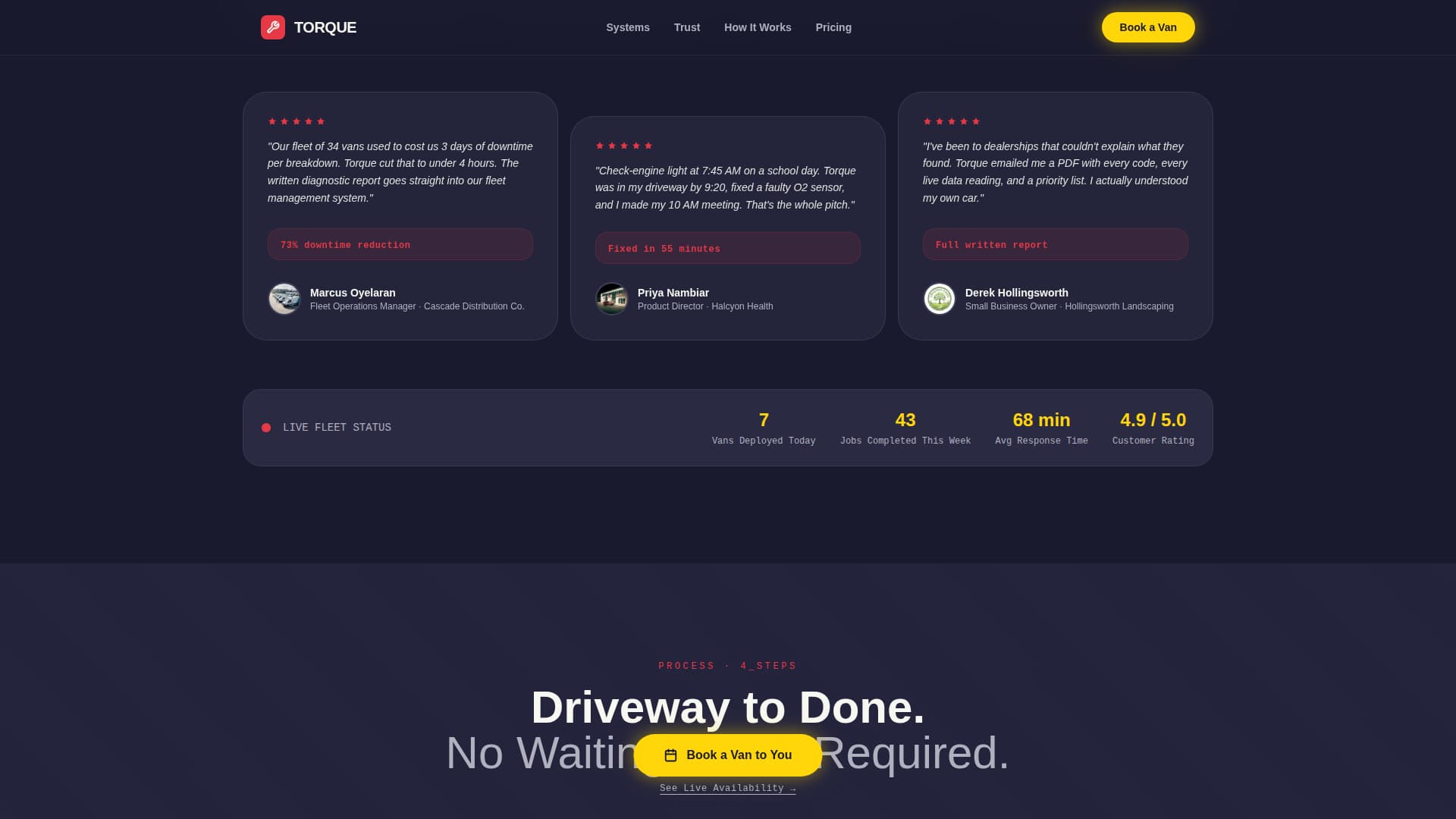 Auto Repair & Booking Website Template