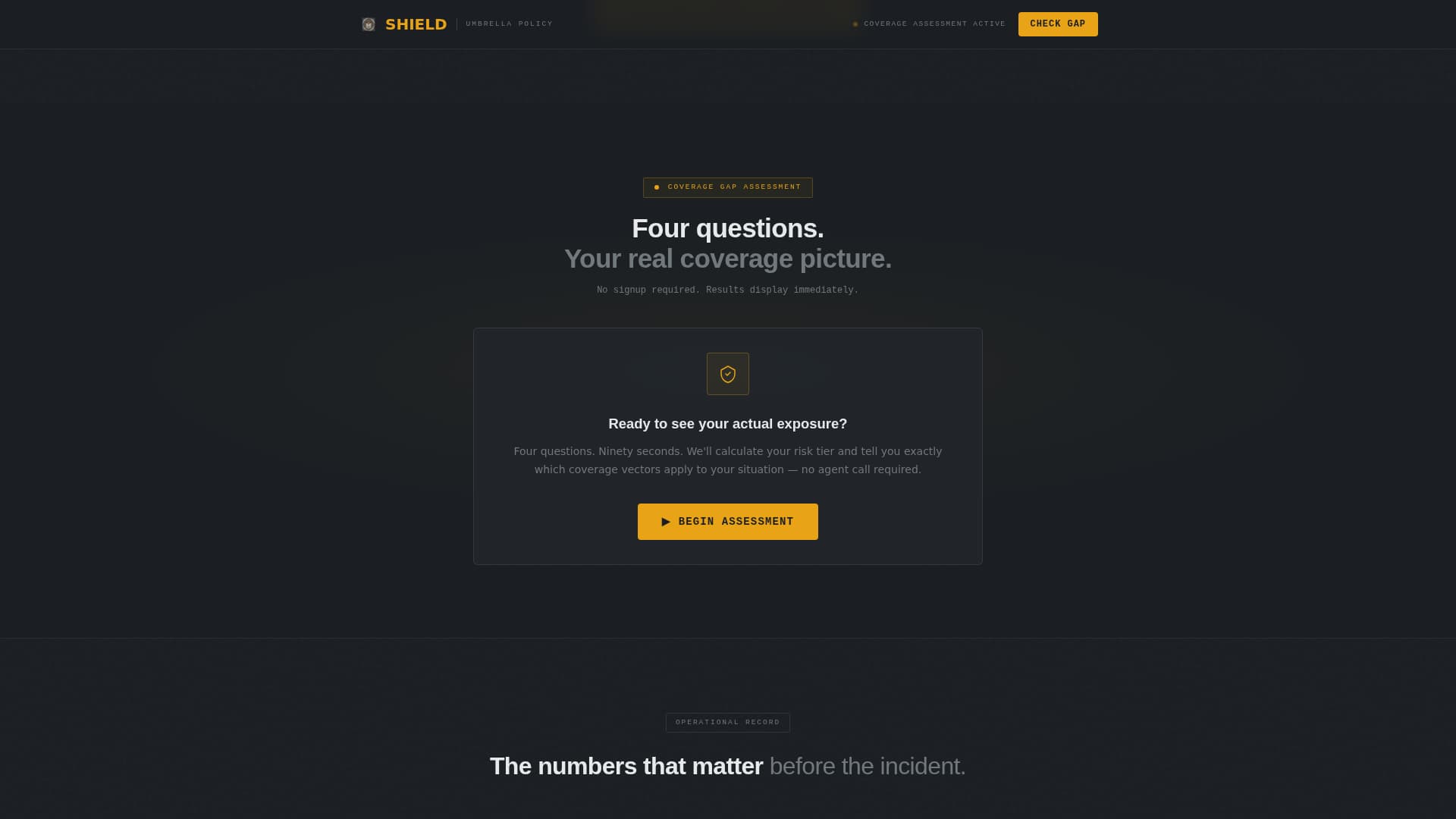 Shield - Tactical Military Landing Page Template
