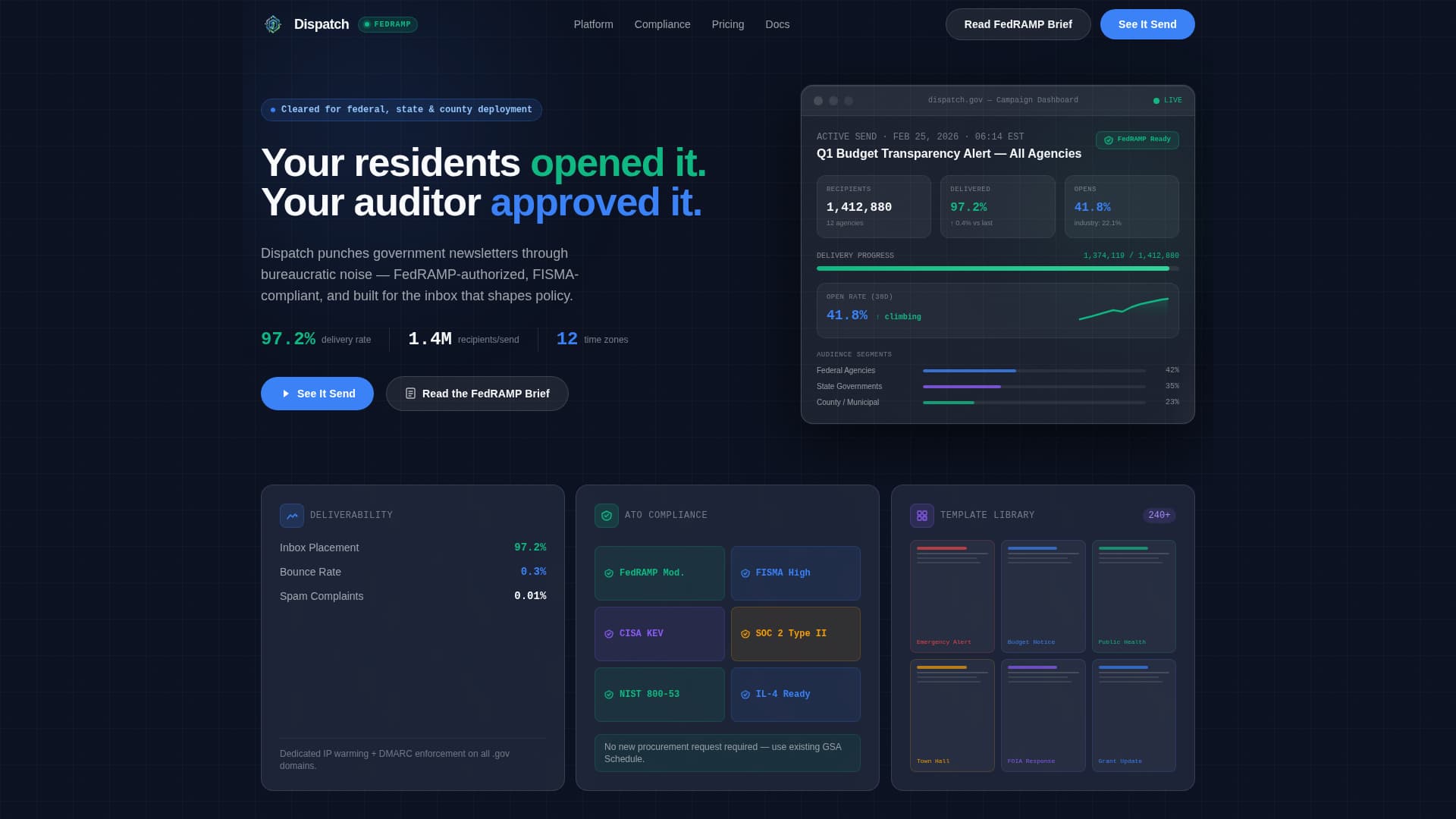 Government Software Privacy Policy Website Template