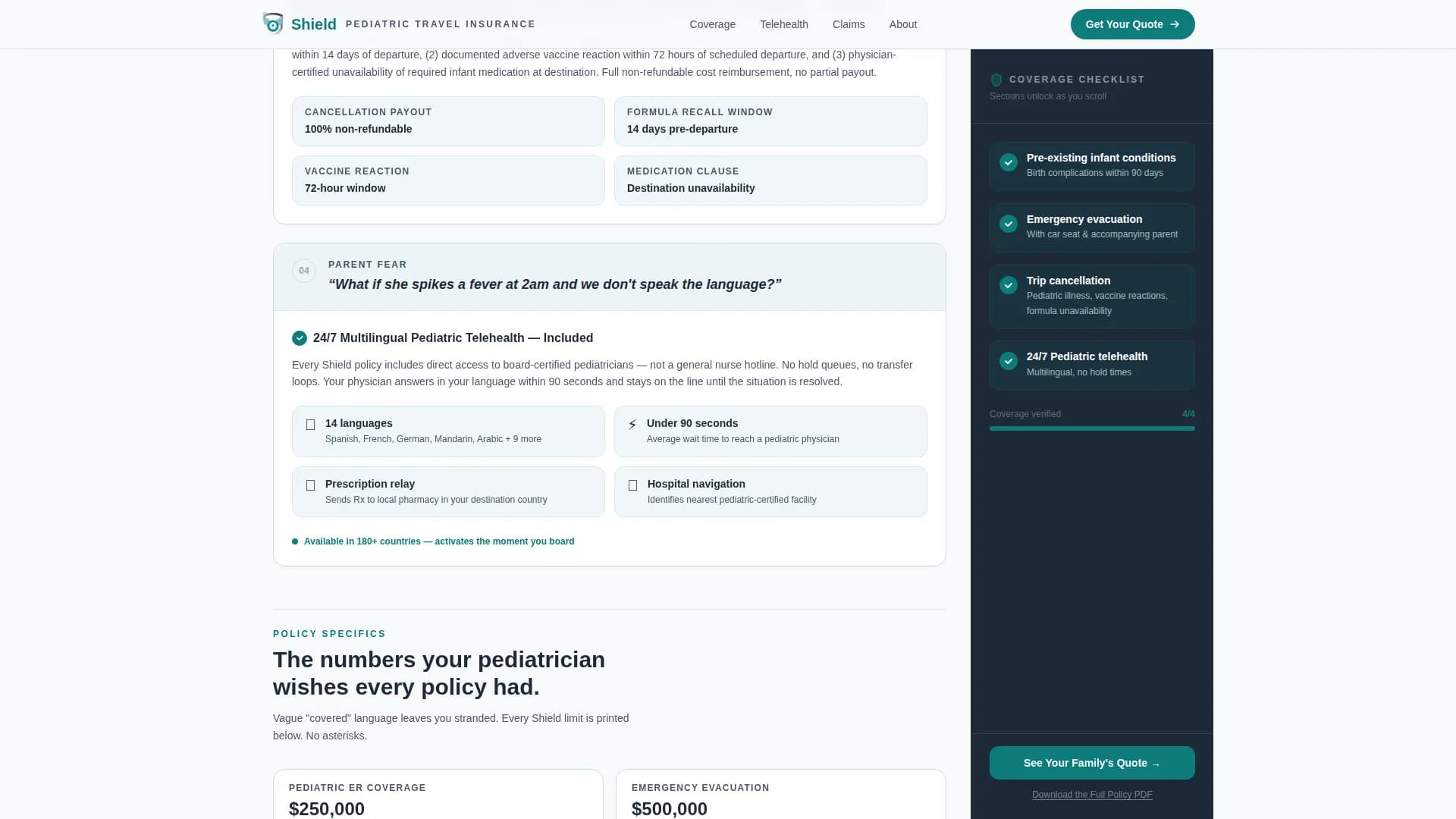 Voyage — Reliable Parent Travel Landing Page Template