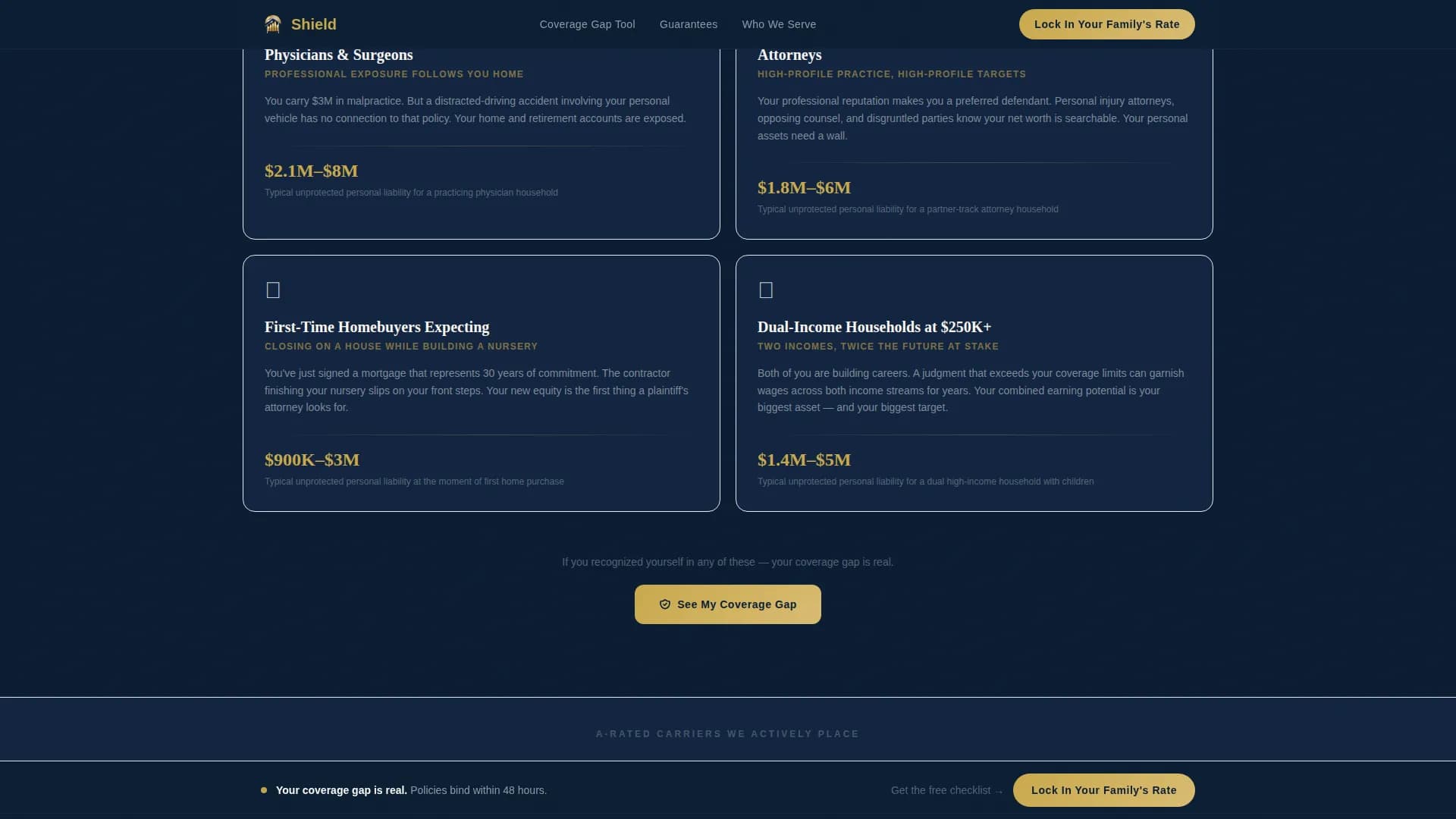 Protect — Trusted Newlywed Insurance Landing Page Template