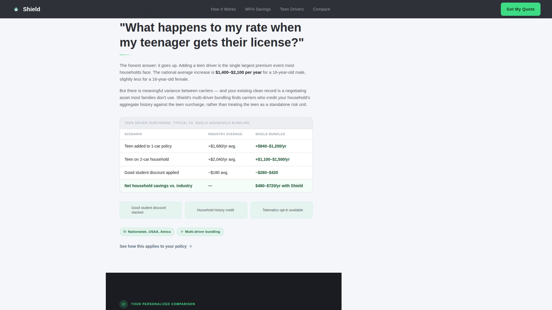 Mid-Career Insurance FAQ Website Template