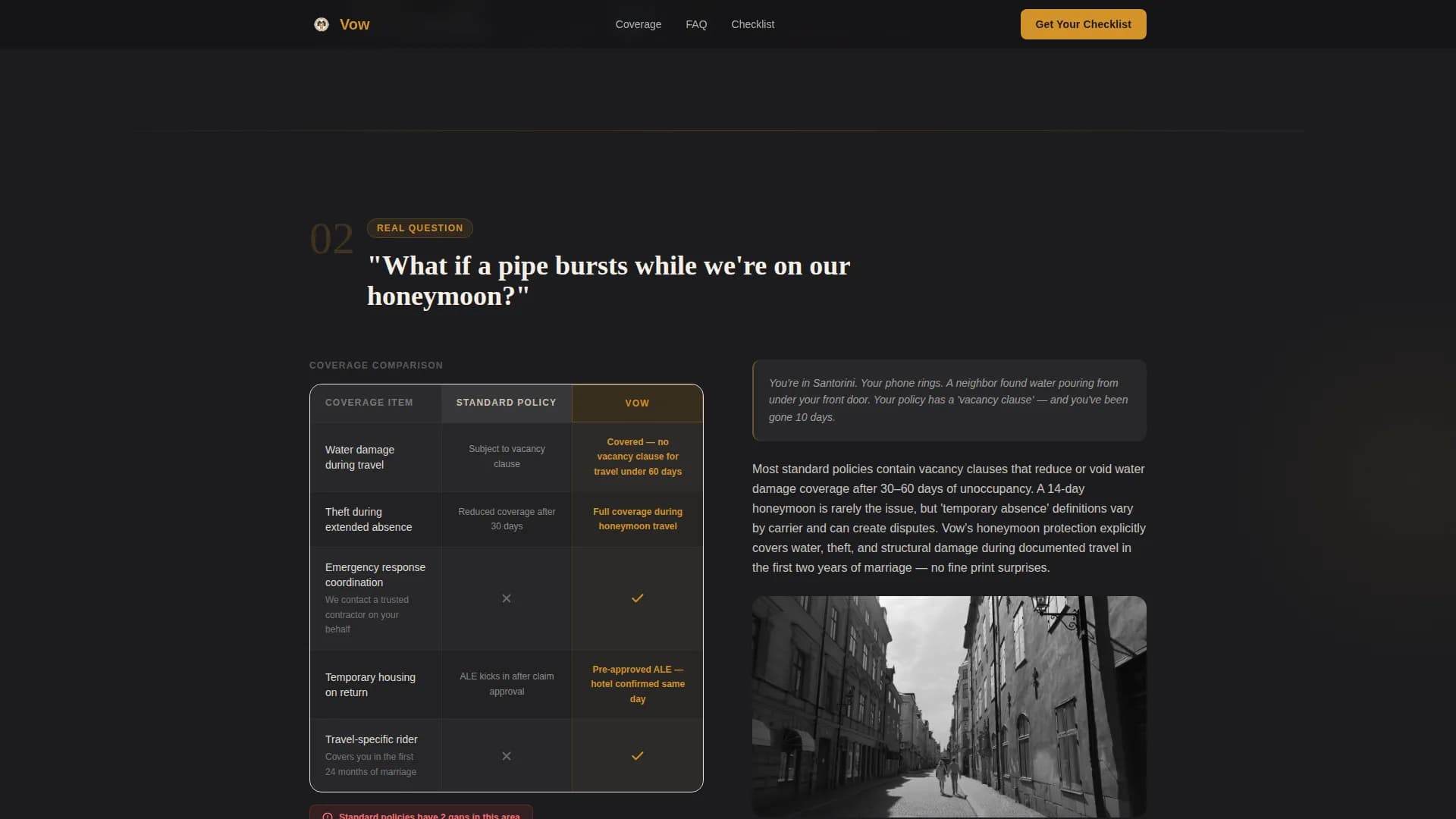 Newlywed Insurance FAQ Website Template