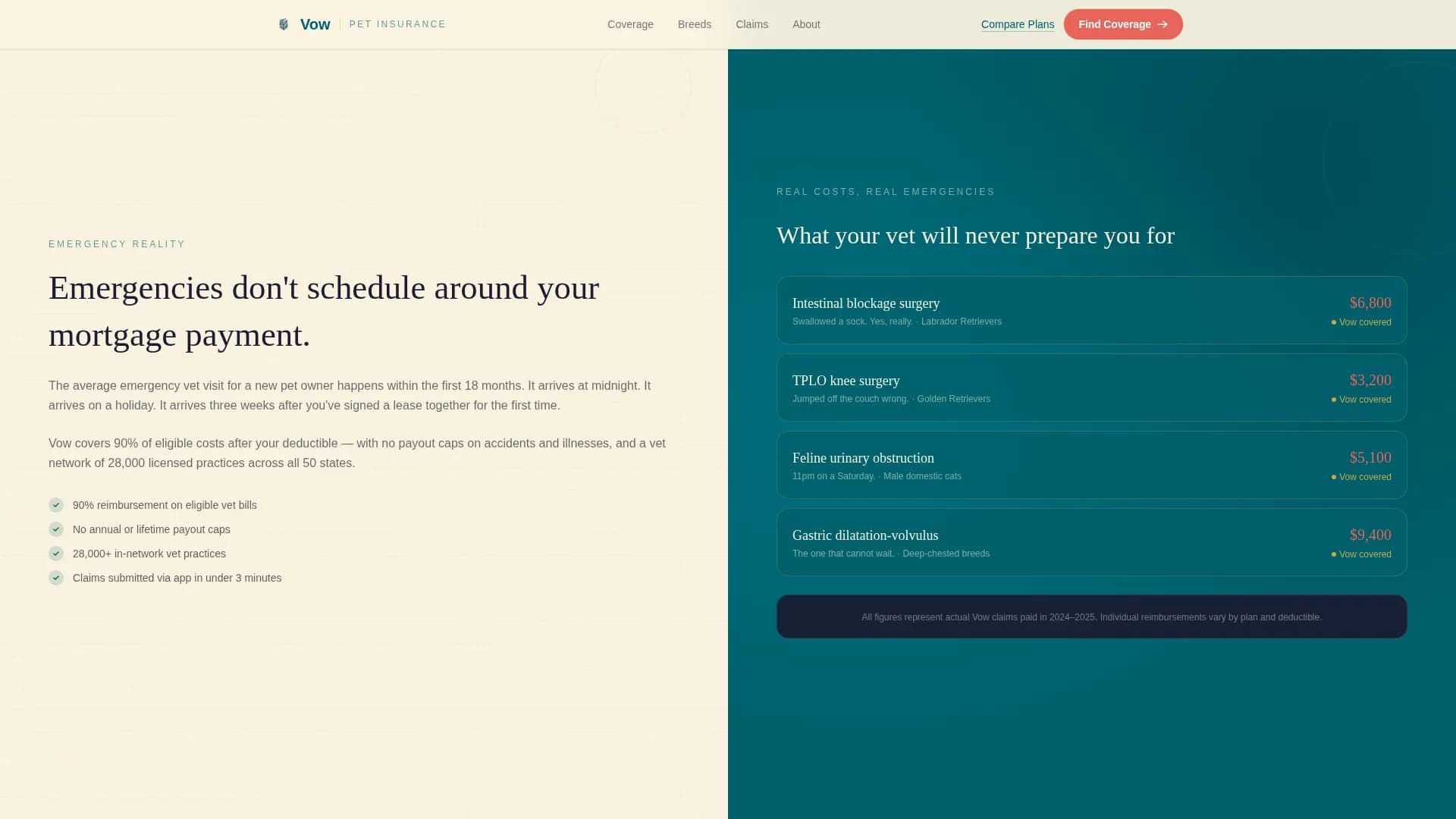 Guardian — Expert Pet Coverage Landing Page Template