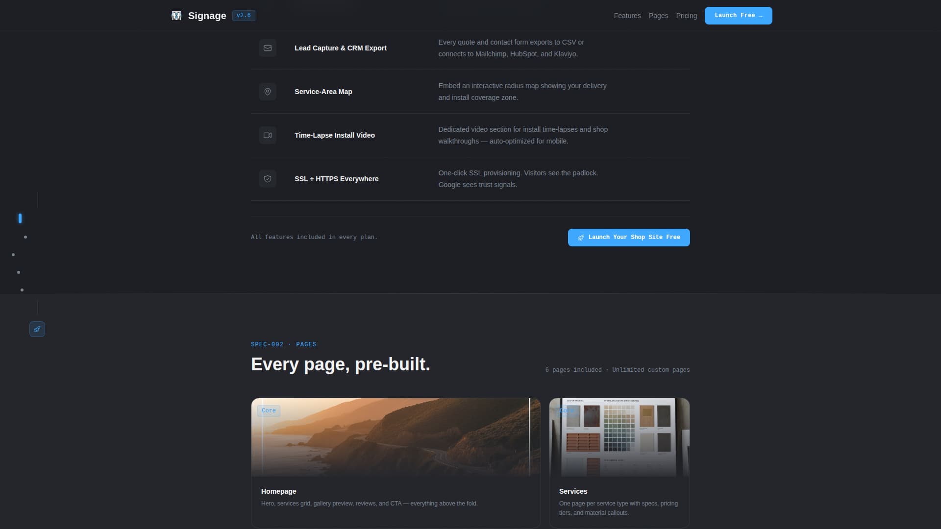 Sign & Banner Digital Presence Professional Website Template
