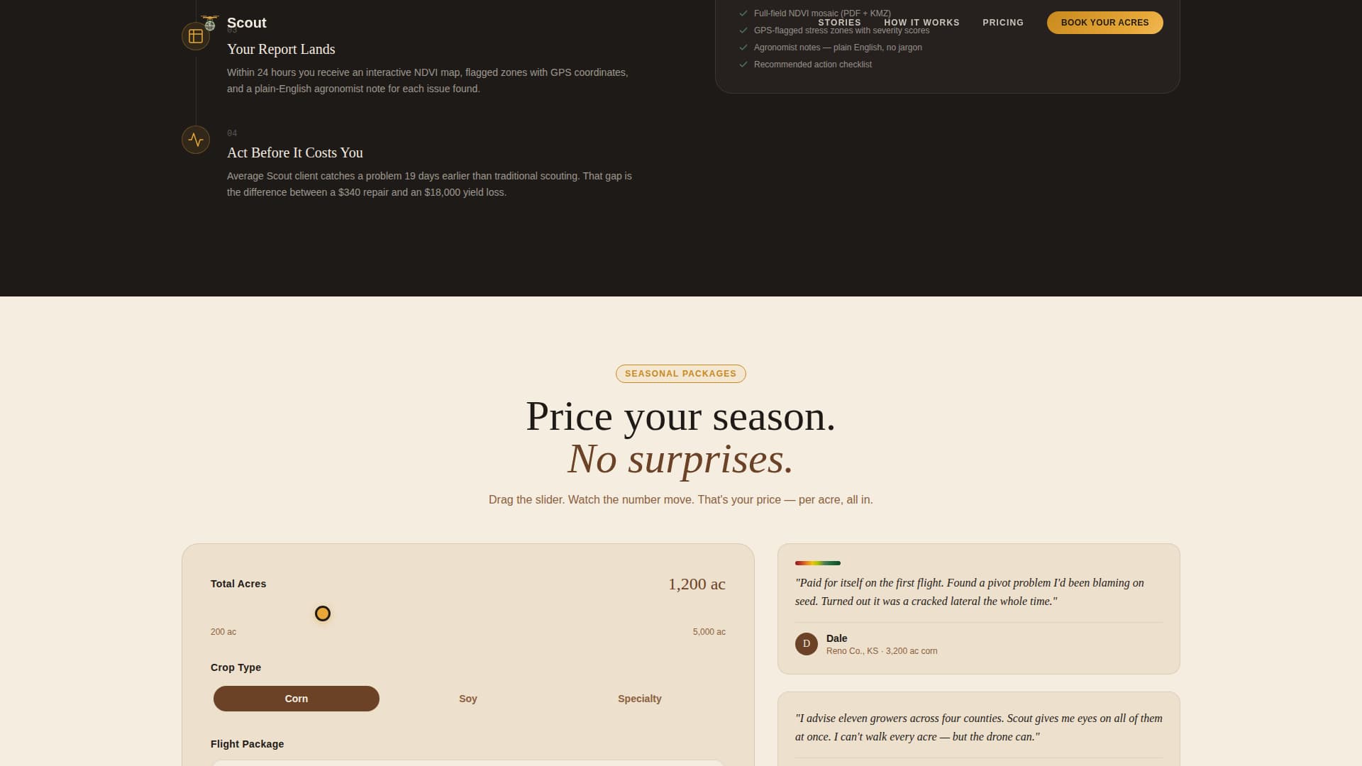 Agritech & Farm Tech Pricing Website Template