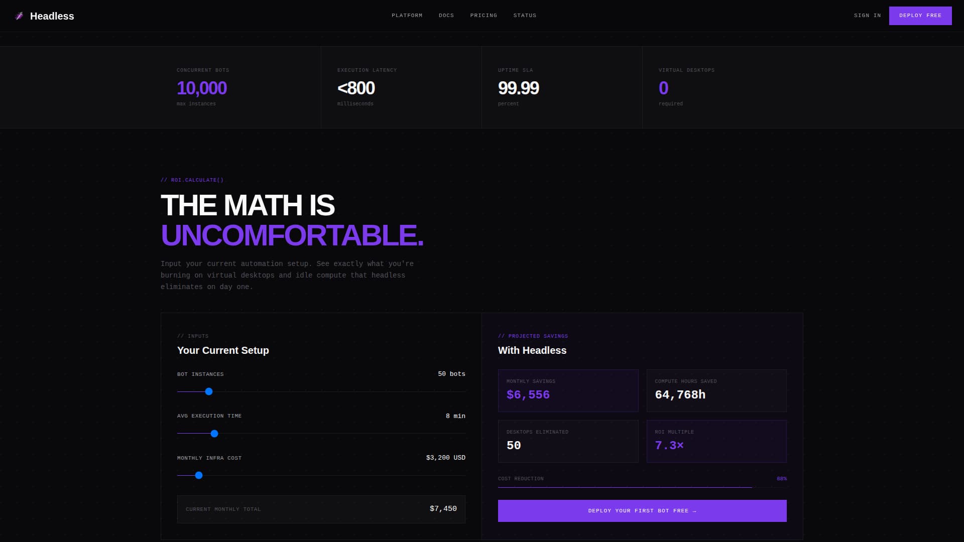 Headless - Powerful RPA Landing Page Template