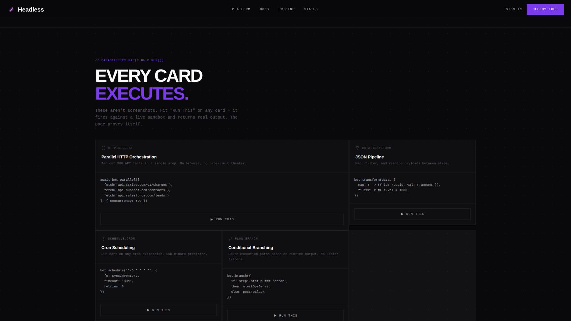 Headless - Powerful RPA Landing Page Template